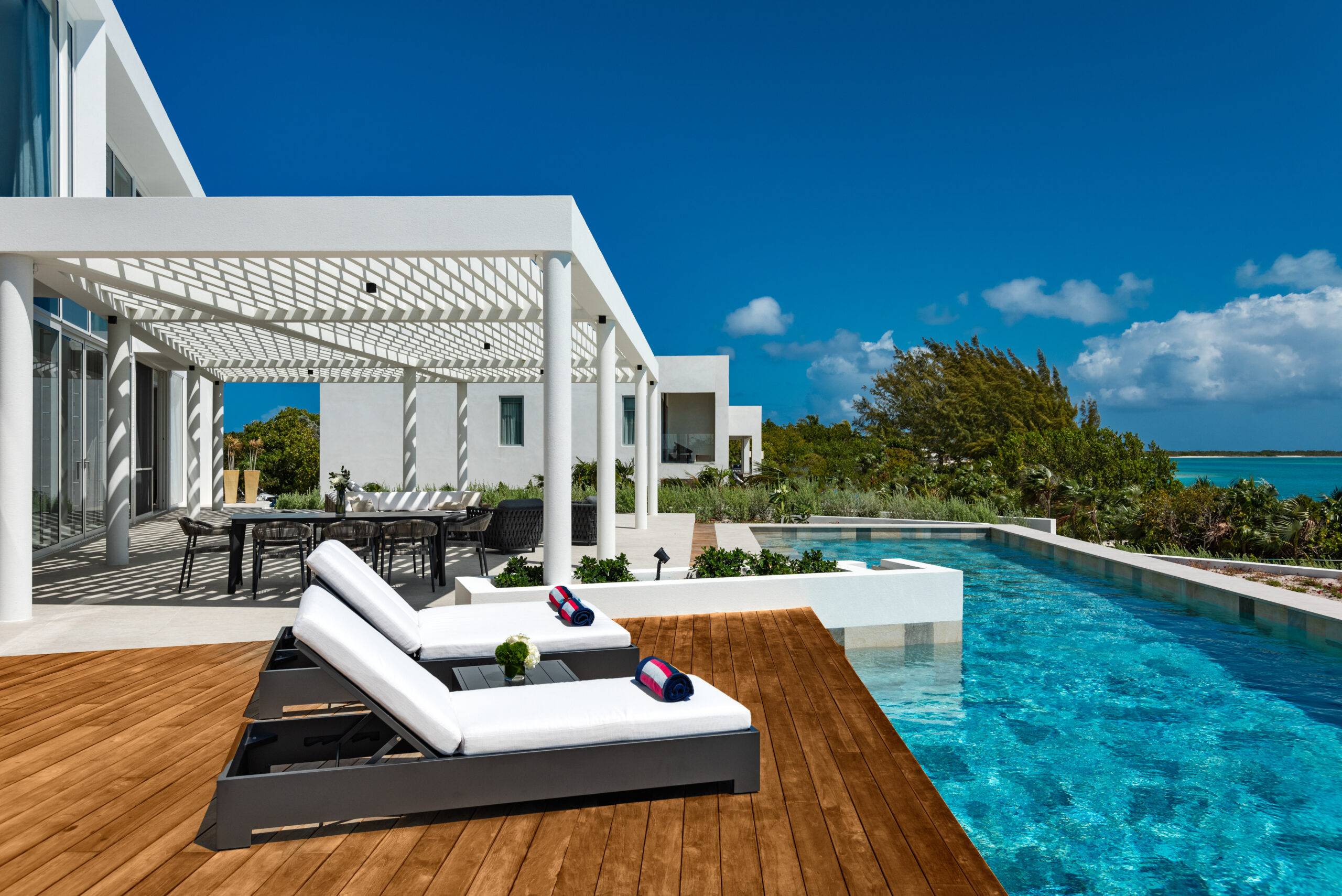 Diseño de villa de lujo en primera línea de playa en Turcks&Caicos