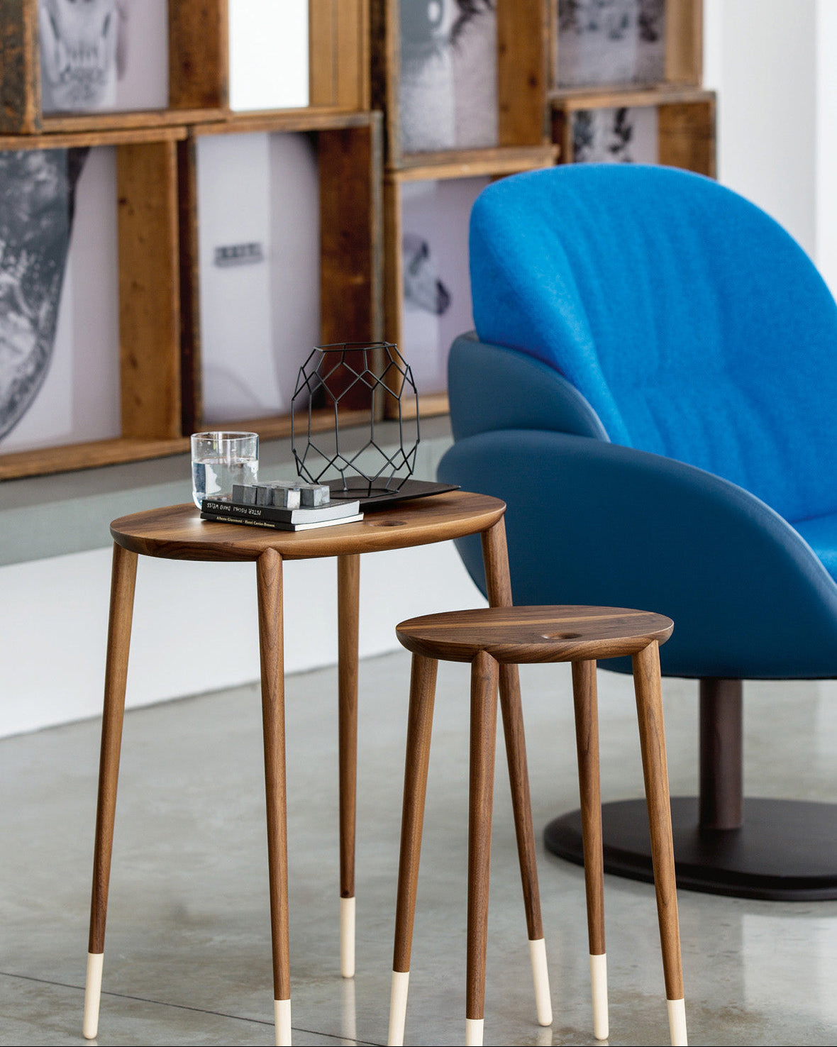 Pareja de mesas auxiliar Rogers