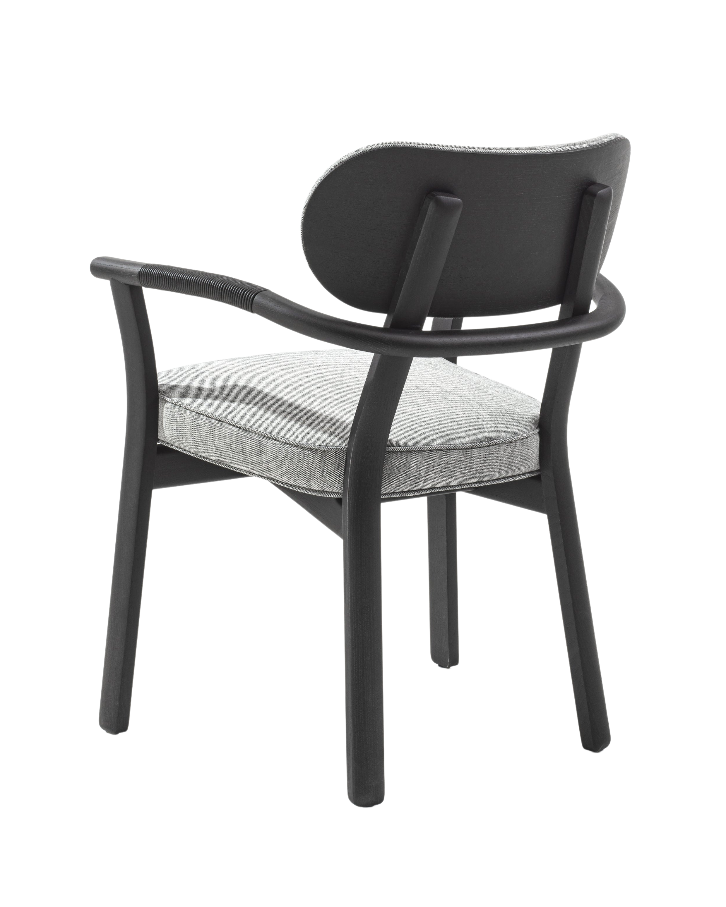 Silla de comedor Evelin con reposabrazos