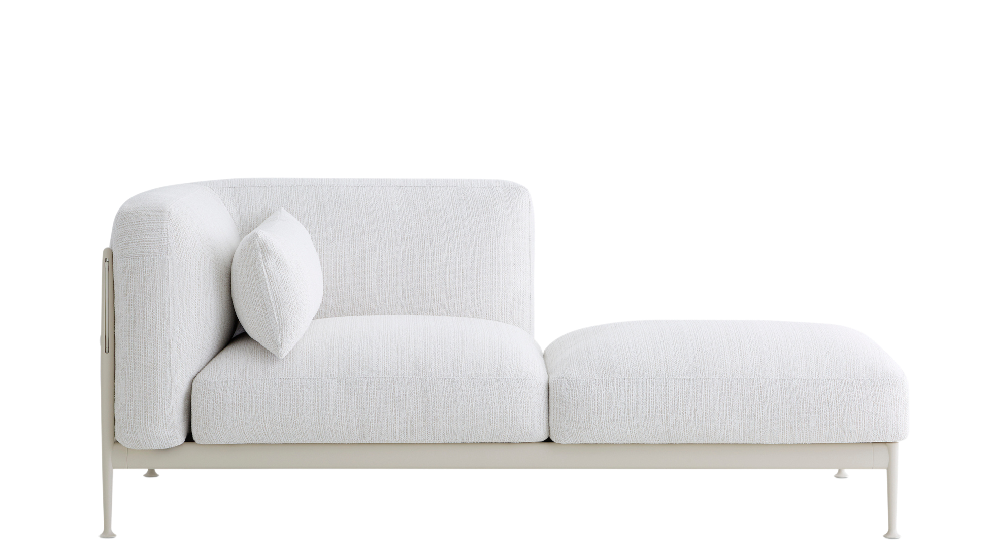 Obi outdoor sofa with right chaise longue module