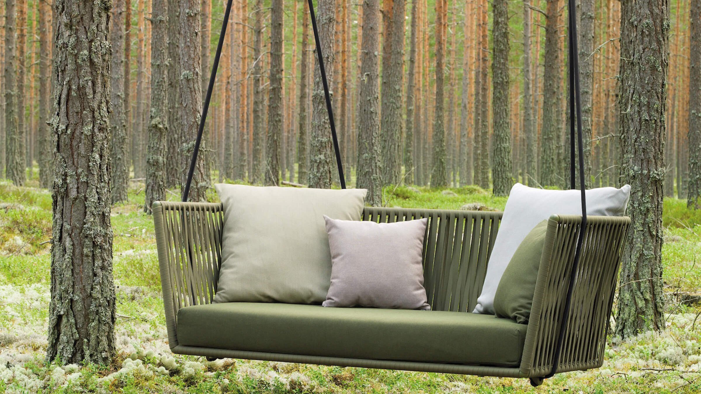 Bitta 2-Seater Rope Swing | Rope Swing Z09 | Seat Cushion 03L