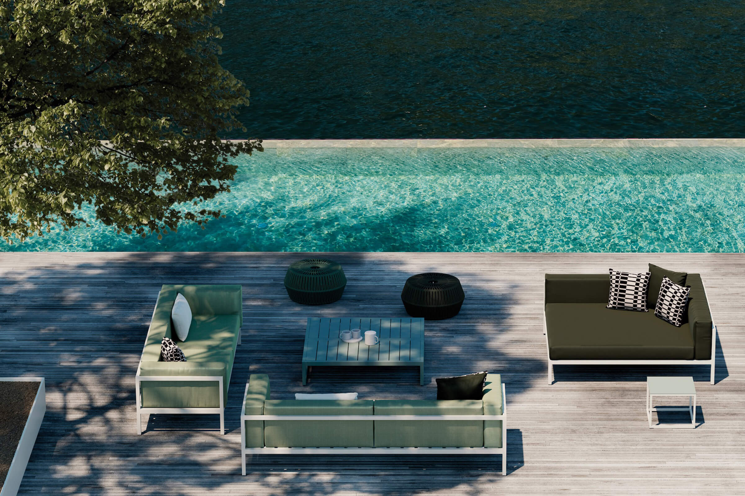 ZigZag Objects High Pouf | Rope Z01