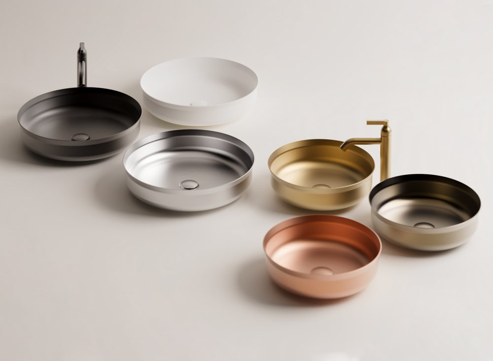 Undici Inox countertop washbasin