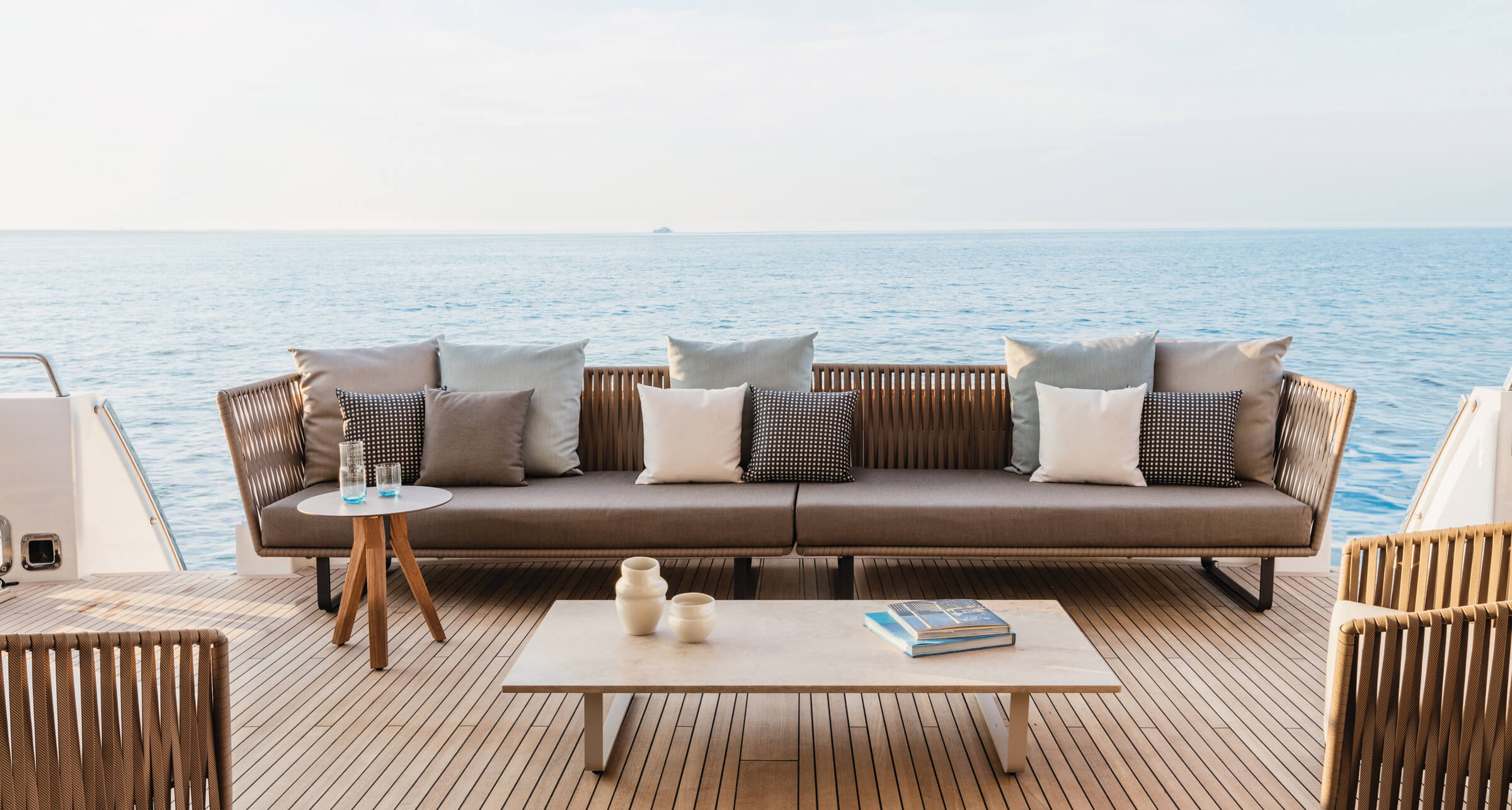 Bitta Bela Rope central module | Teak foot N00 | Z01 Rope