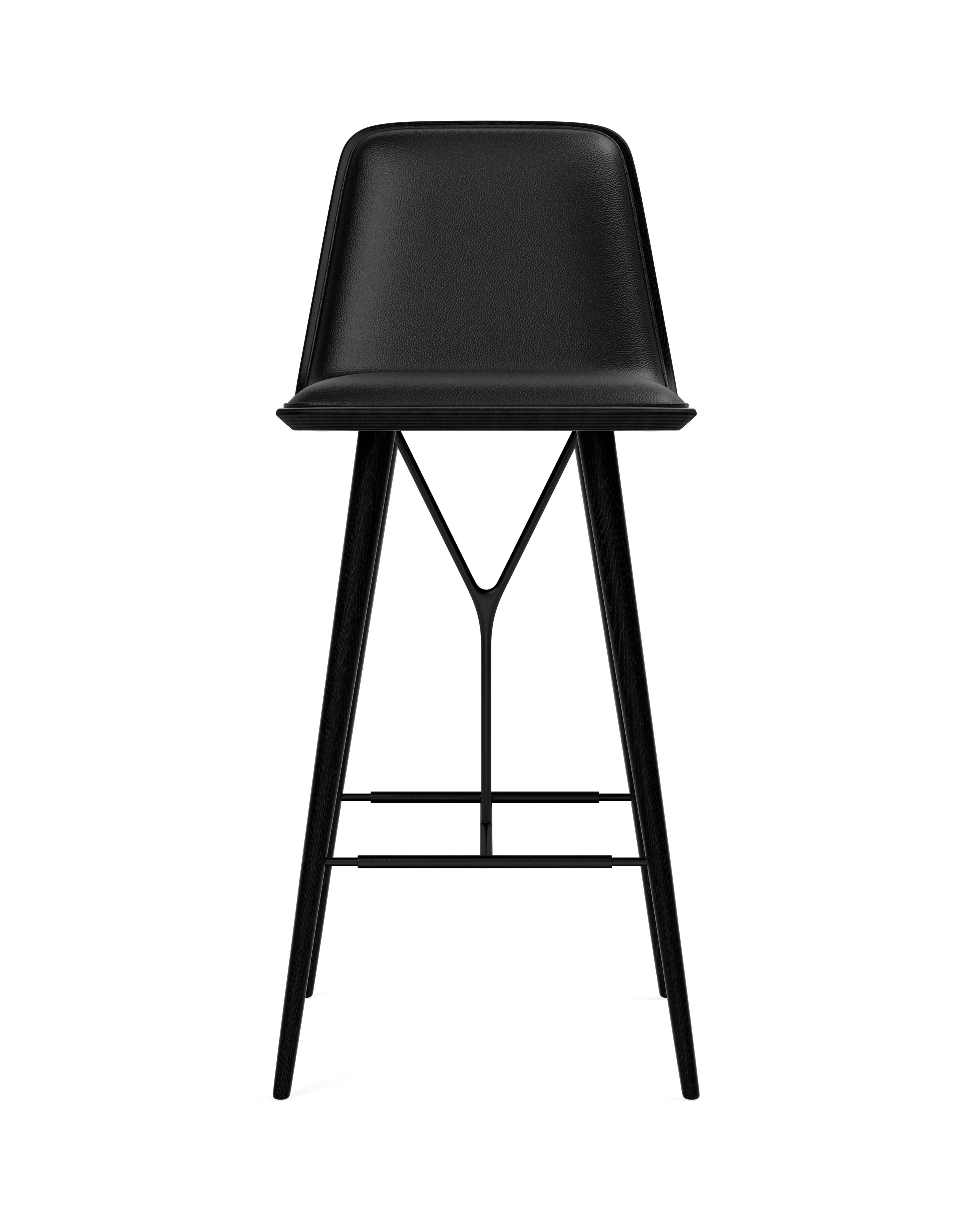 Taburete de barra Spine con base de madera