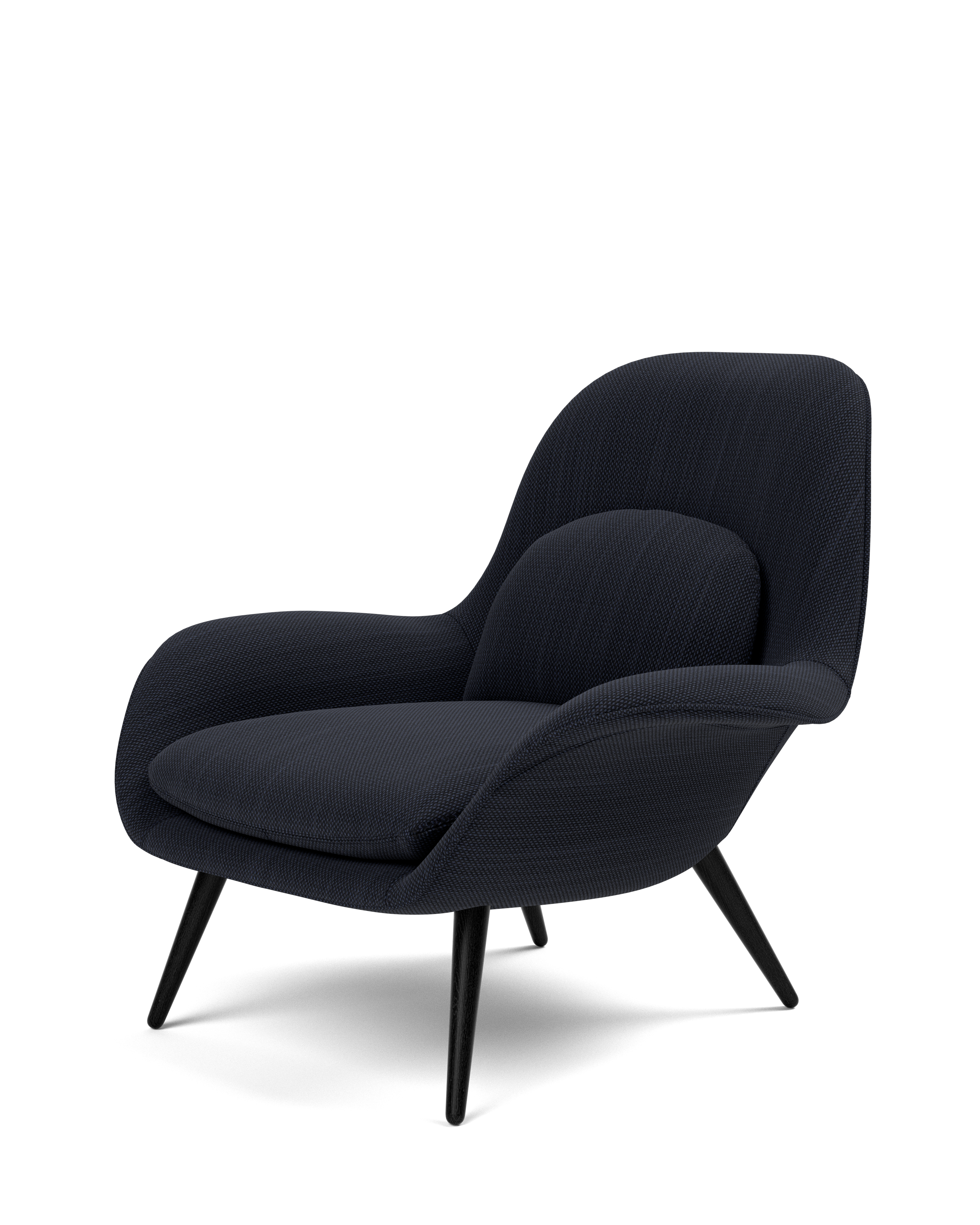 Sillón Swoon Lounge base de madera