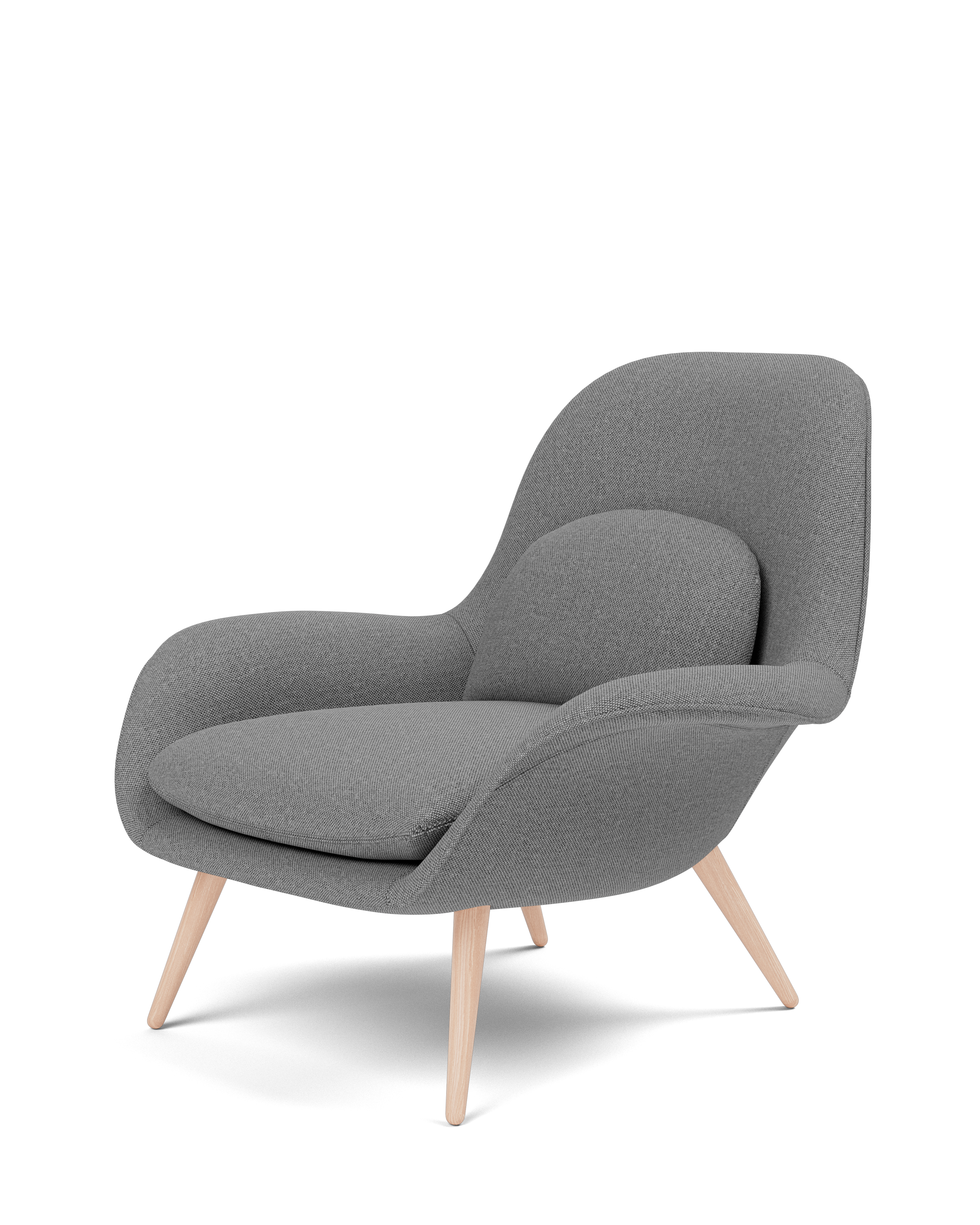 Sillón Swoon Lounge base de madera