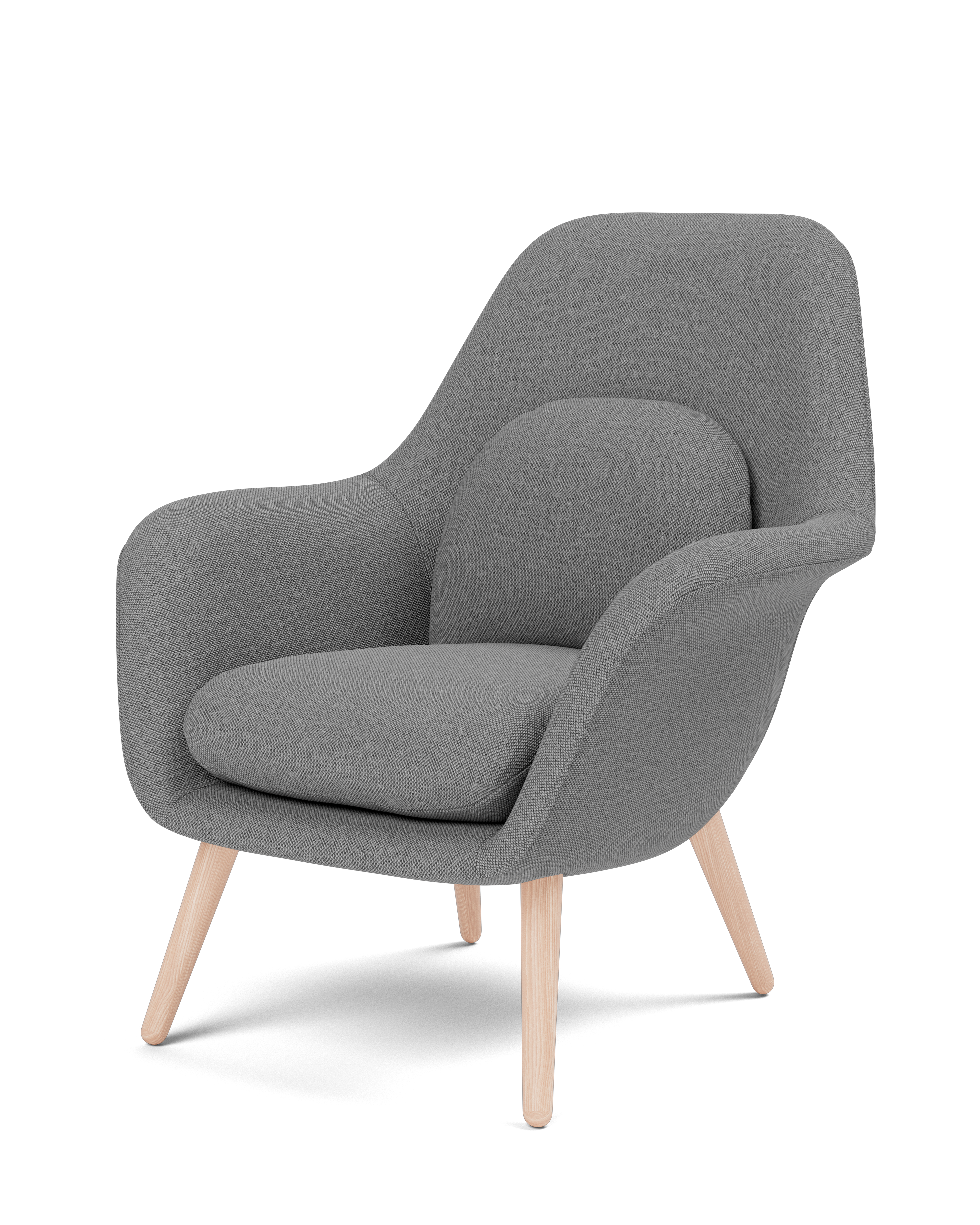 Swoon Petit armchair with wooden base