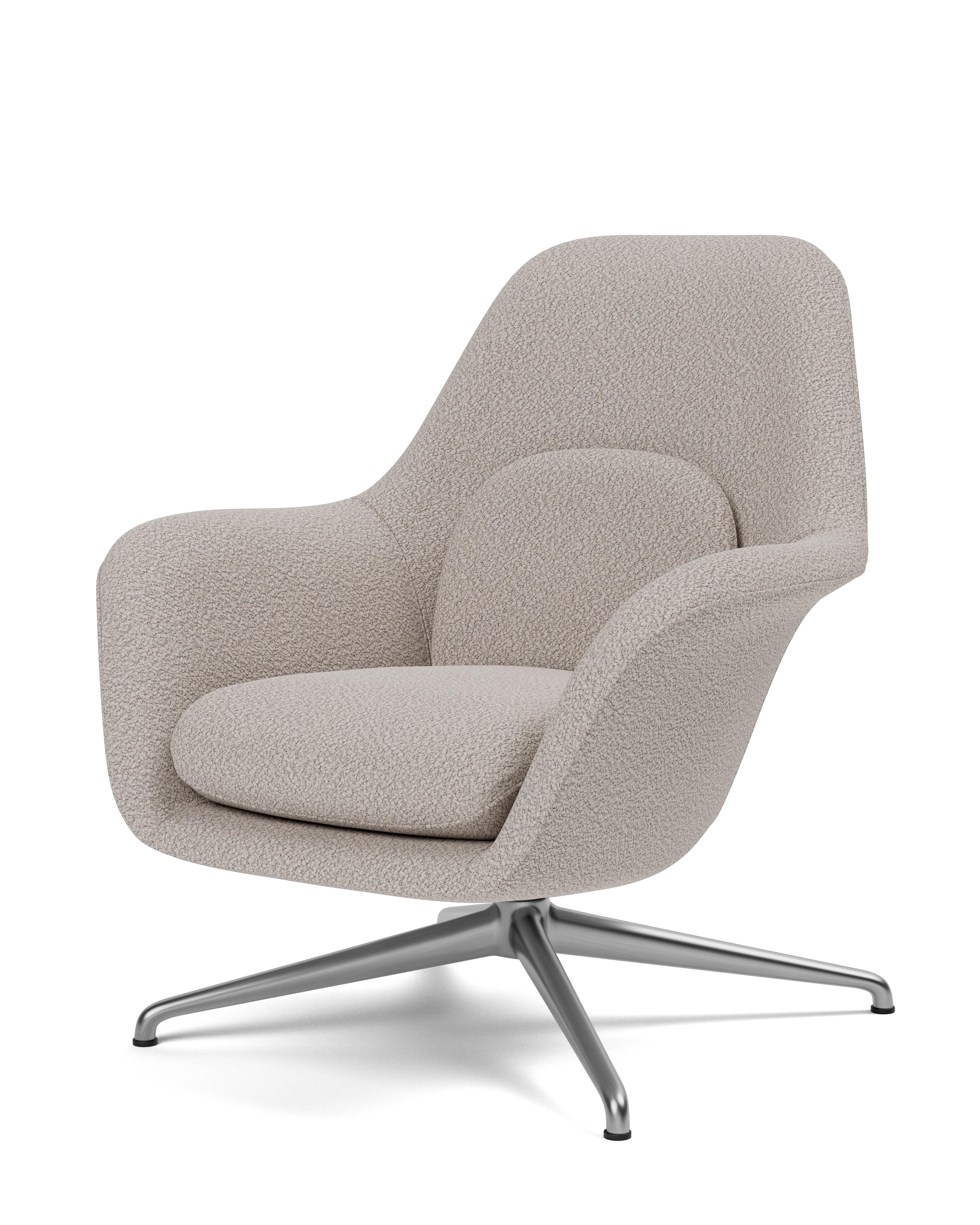 Petit Swoon Lounge Chair with Metal Base