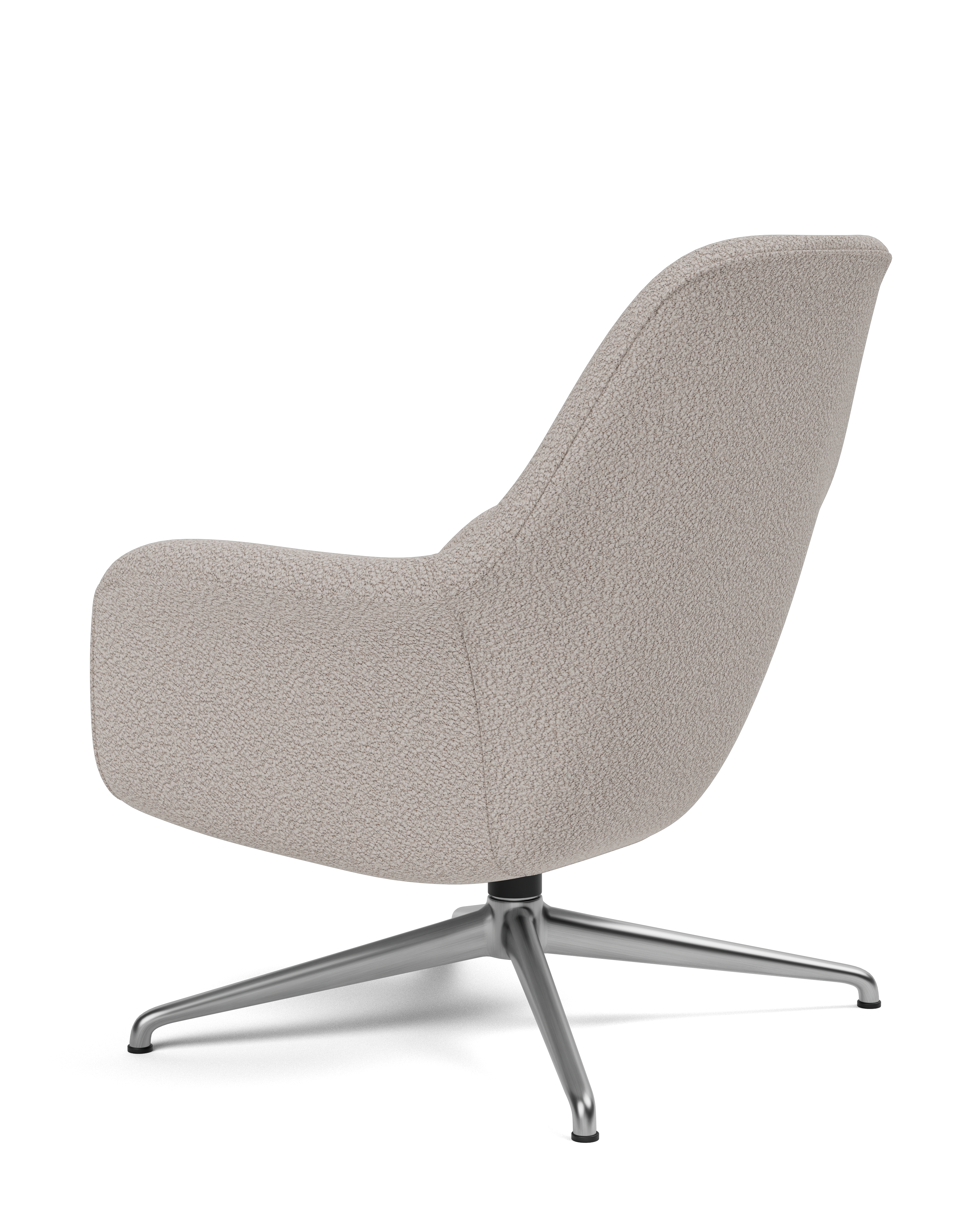 Petit Swoon Lounge Chair with Metal Base