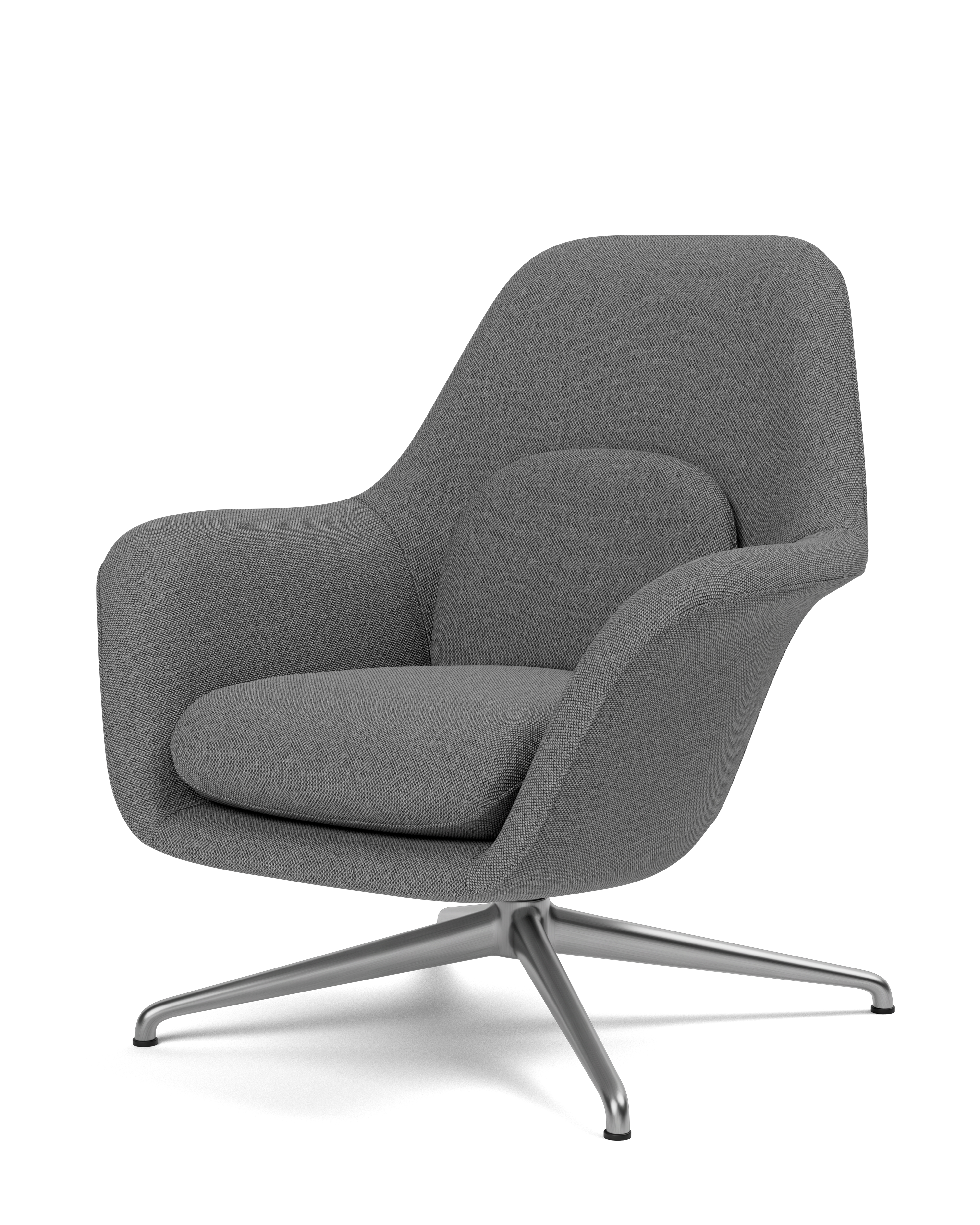 Petit Swoon Lounge Chair with Metal Base