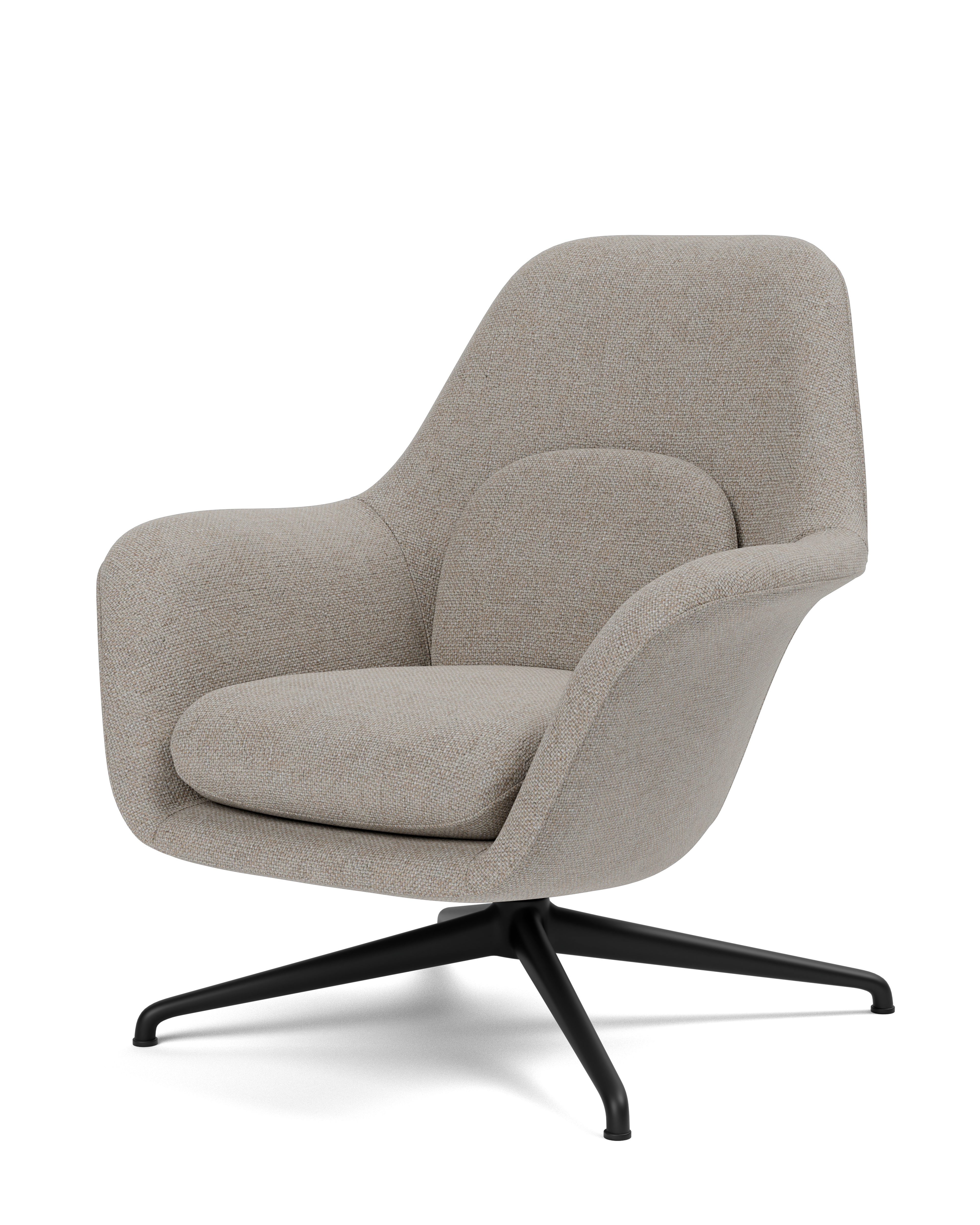 Petit Swoon Lounge Chair with Metal Base