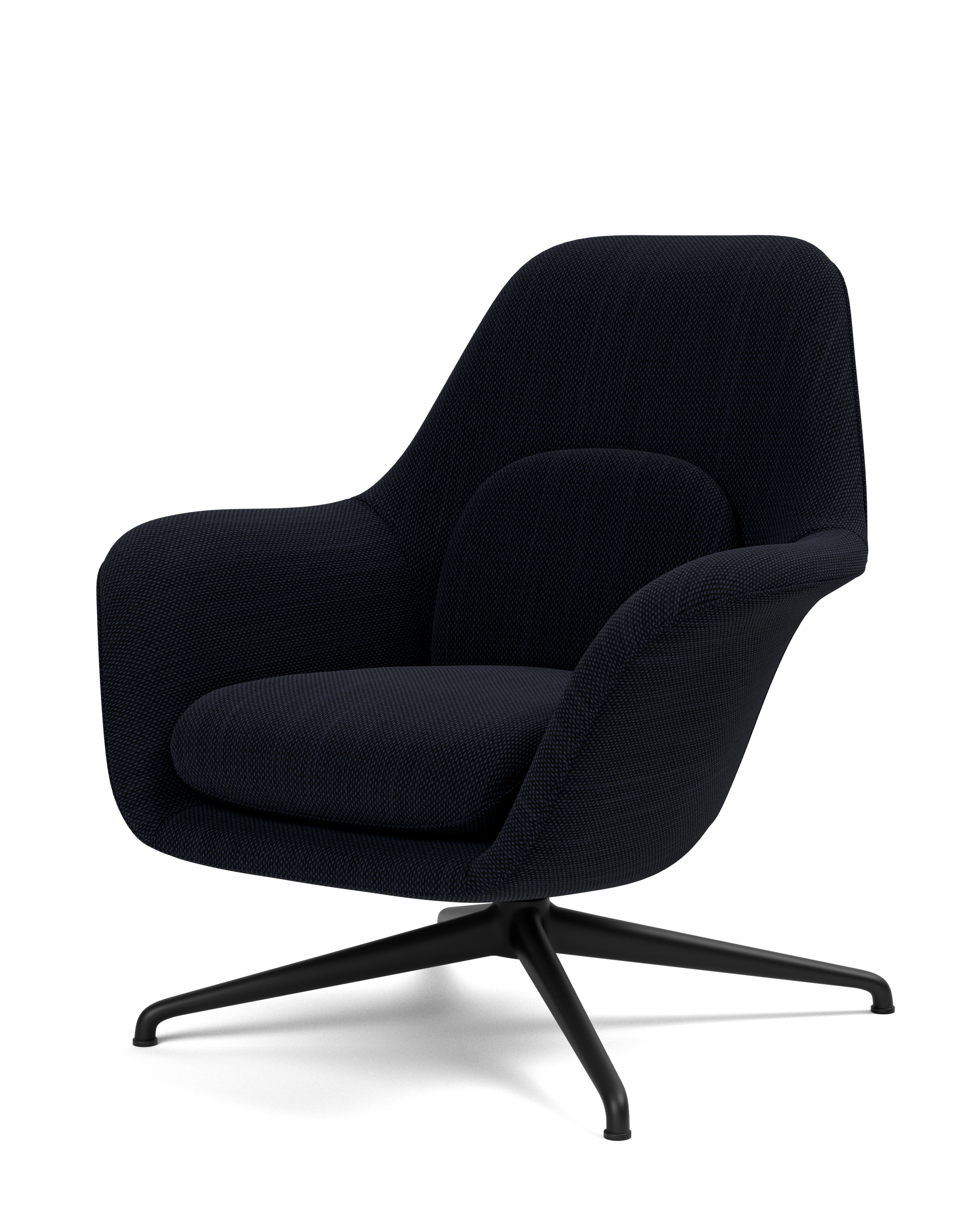 Petit Swoon Lounge Chair with Metal Base