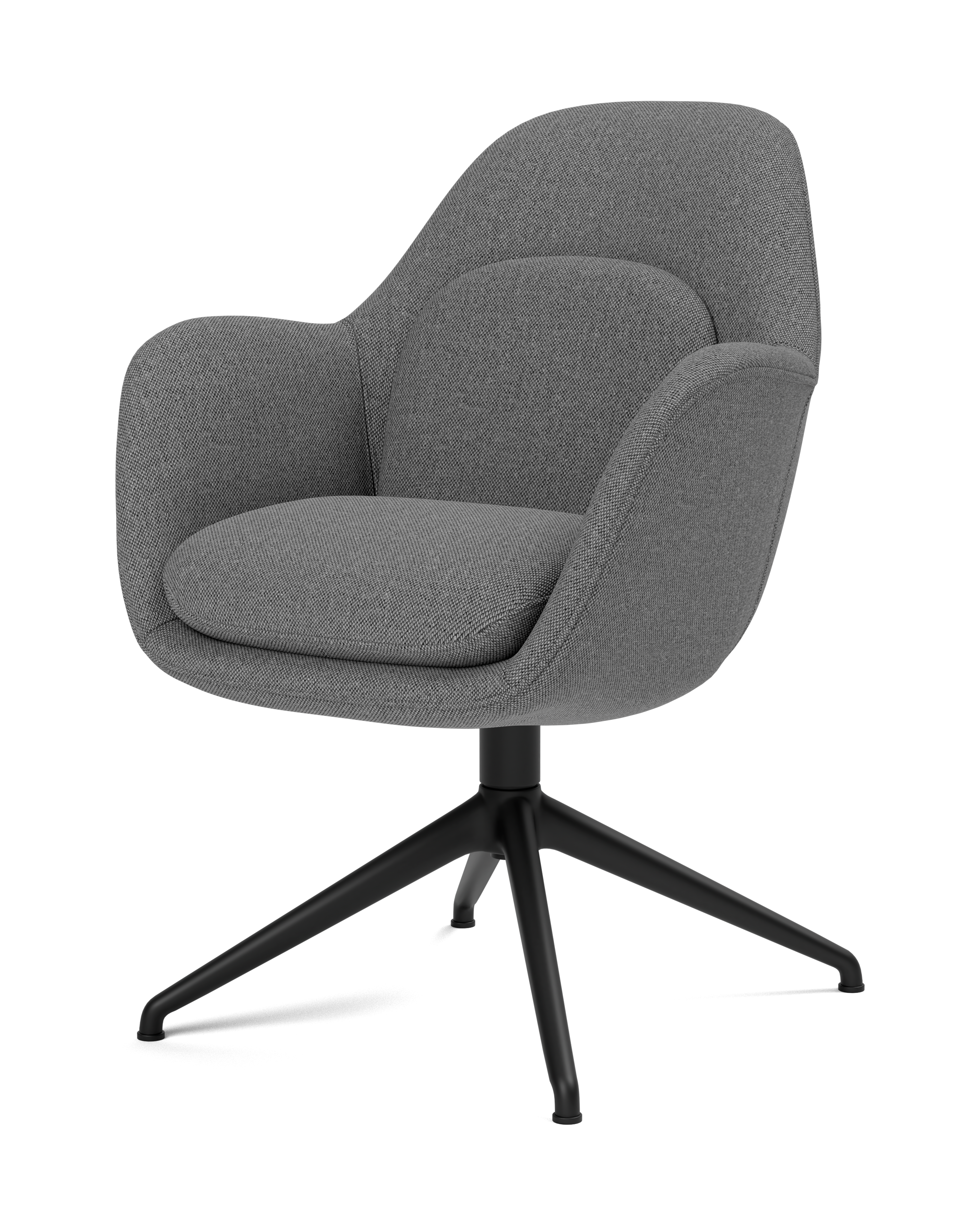 Silla de comedor Swoon con base giratoria