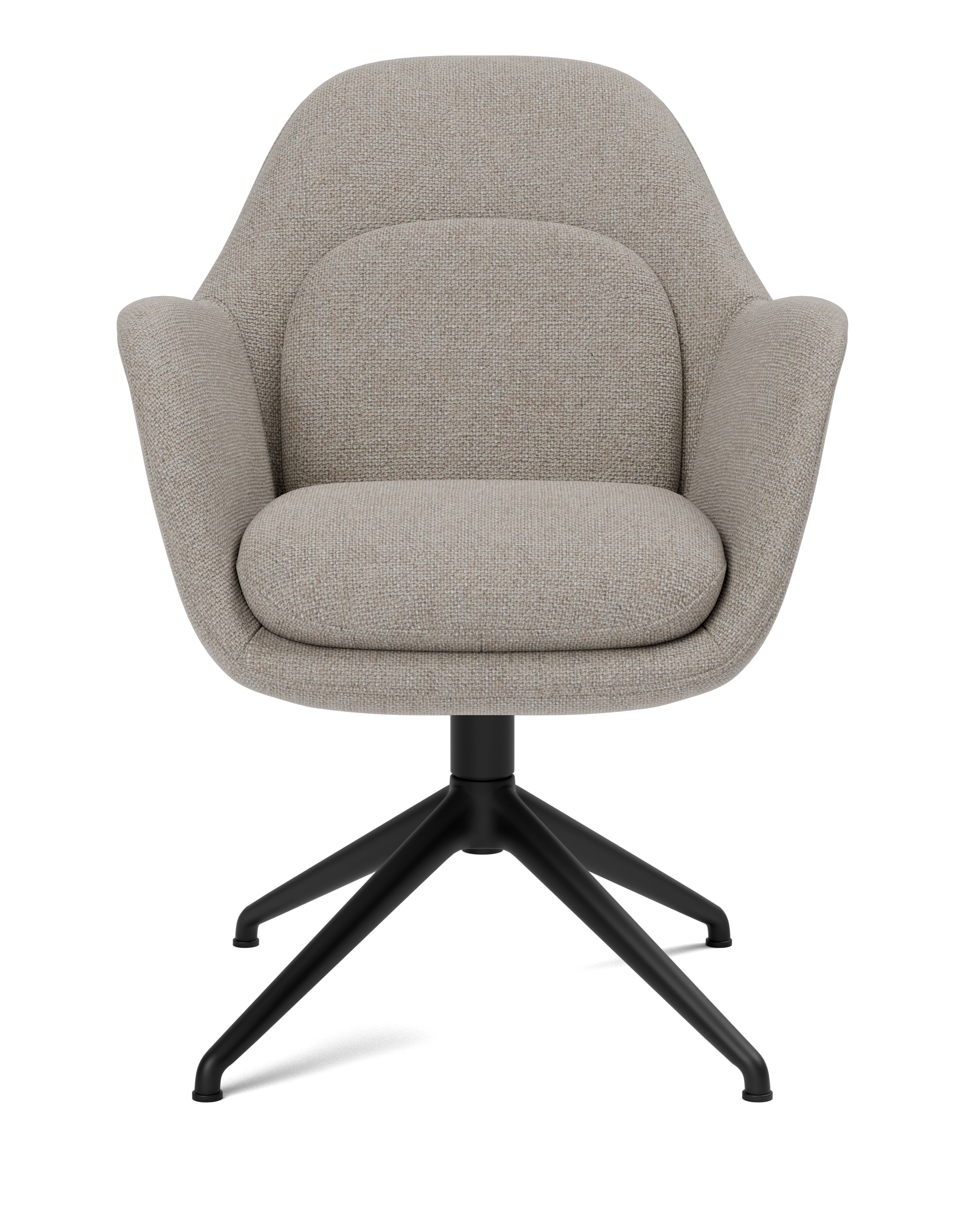 Silla de comedor Swoon con base giratoria