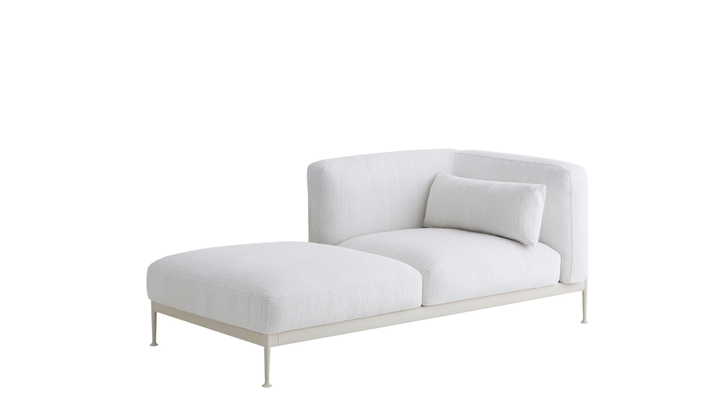 Obi outdoor sofa with left chaise longue module