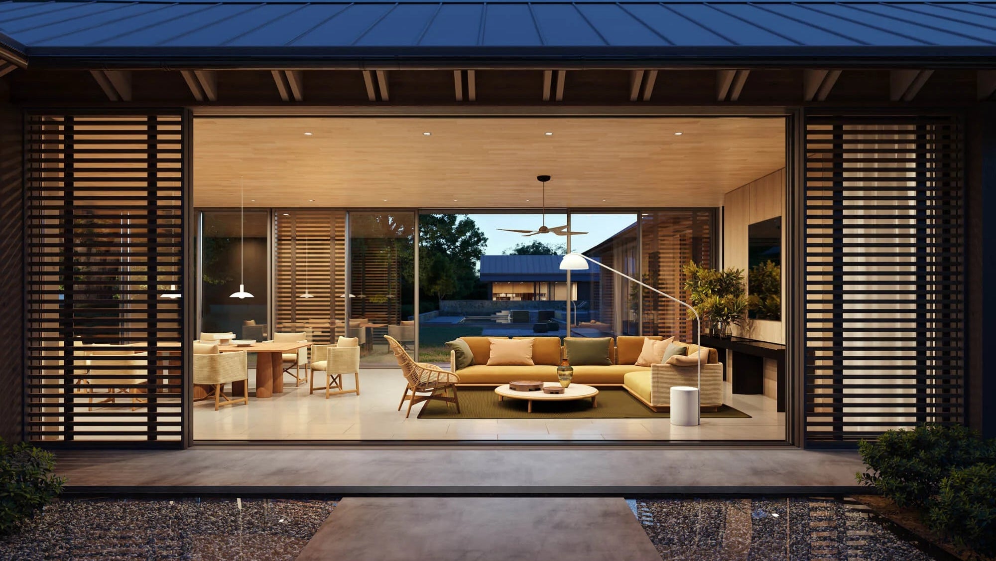 Left Corner Connection Module | Teak Leg | Rope 455