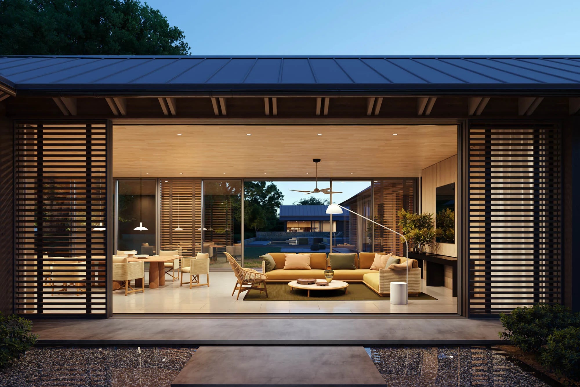 Giro 3-seater sofa | Teak base | Soga 475