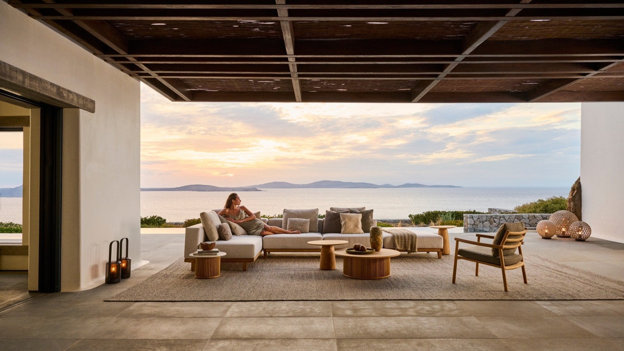 Mesa auxiliar de exterior Otto