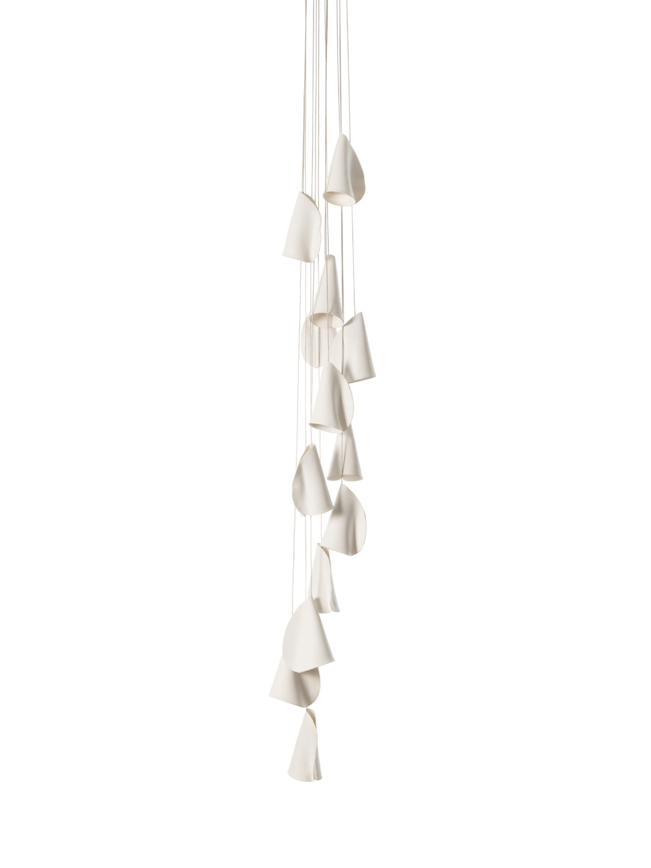 21.13 Cluster Column Ceiling Lamp | White Round