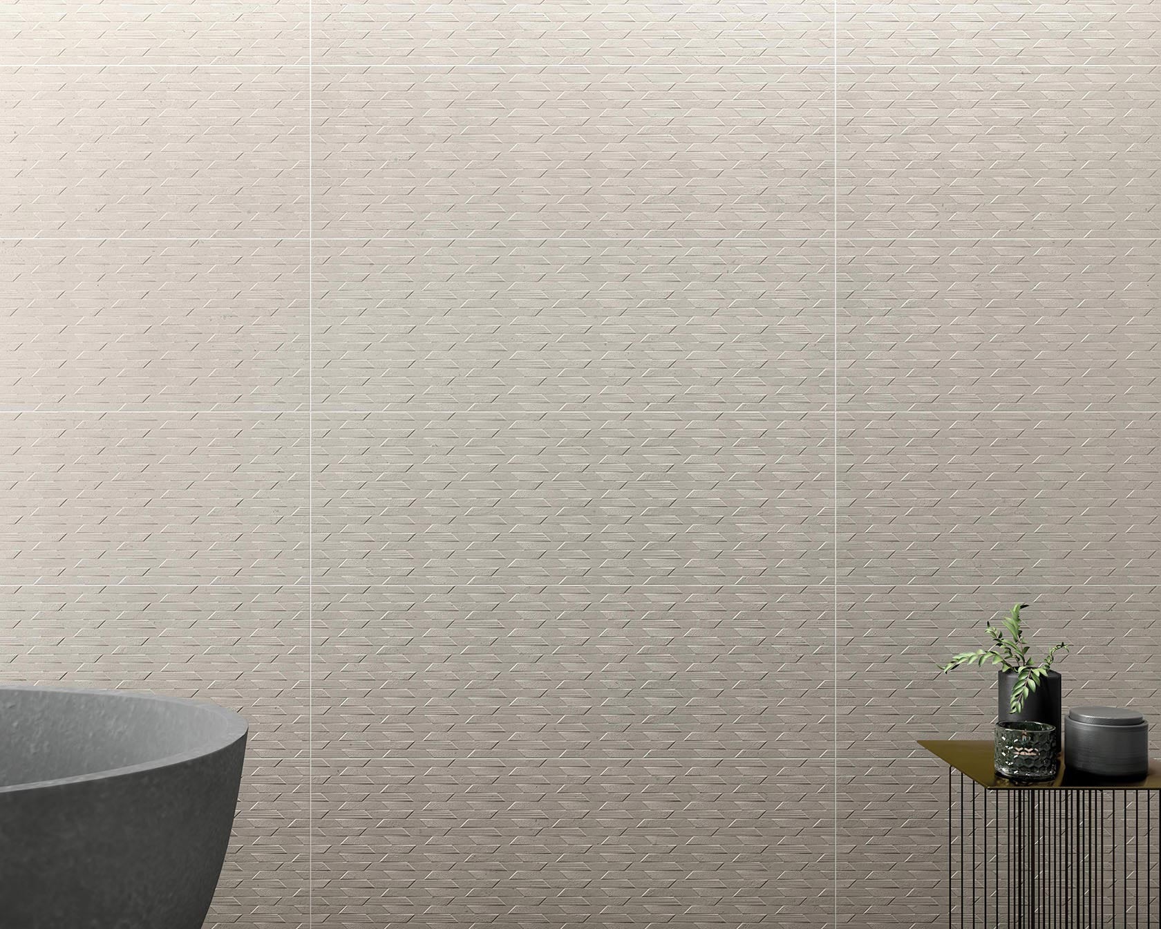 Revestimiento pasta blanca colección Palomastone