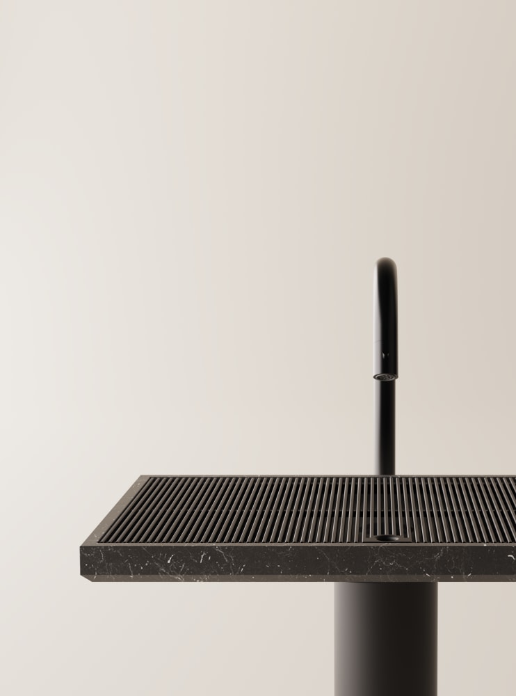 Ell Grid Totem Washbasin