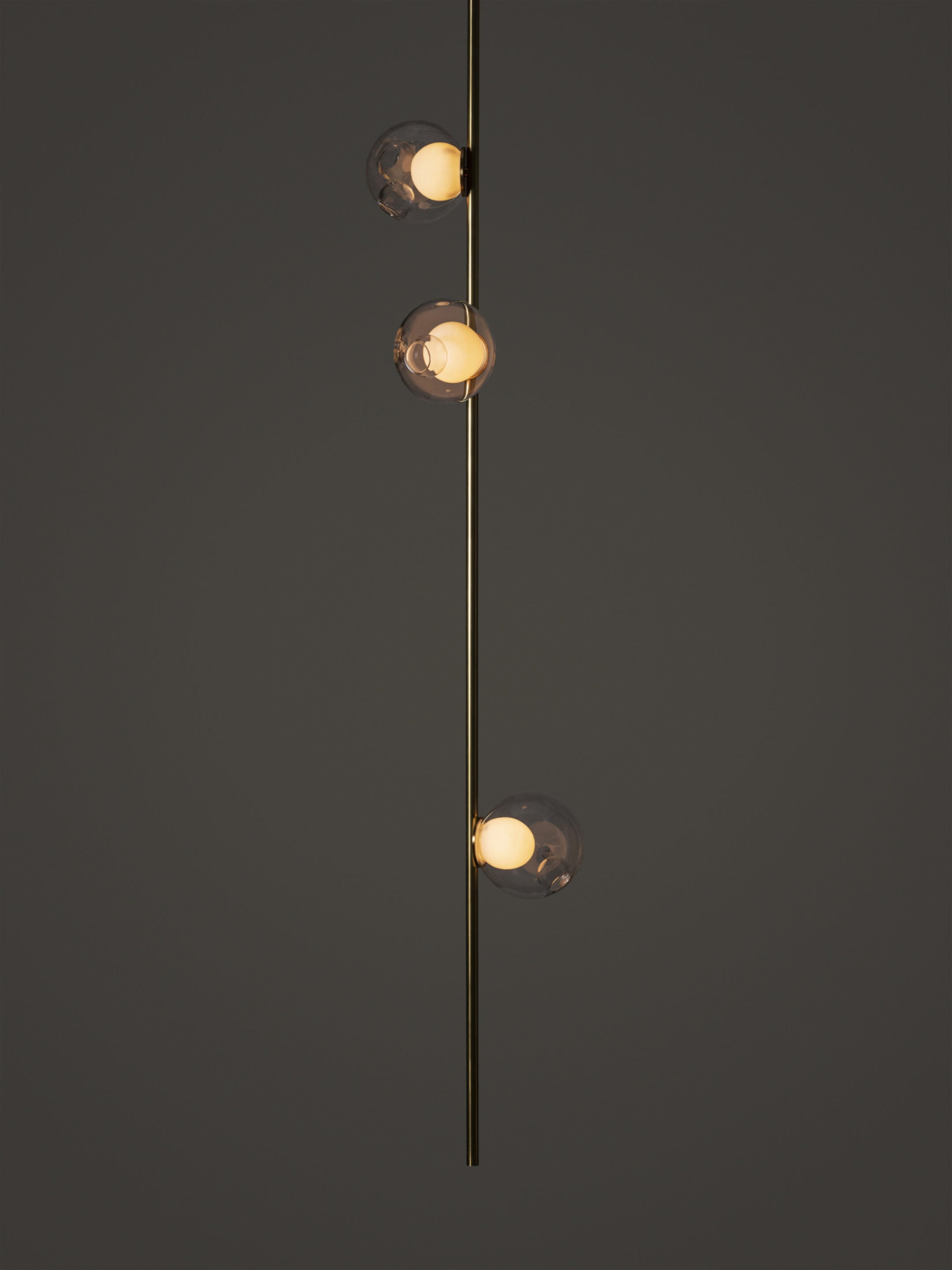 Ceiling Lamp 28.3 Ceiling Long Clear | Brass Stem