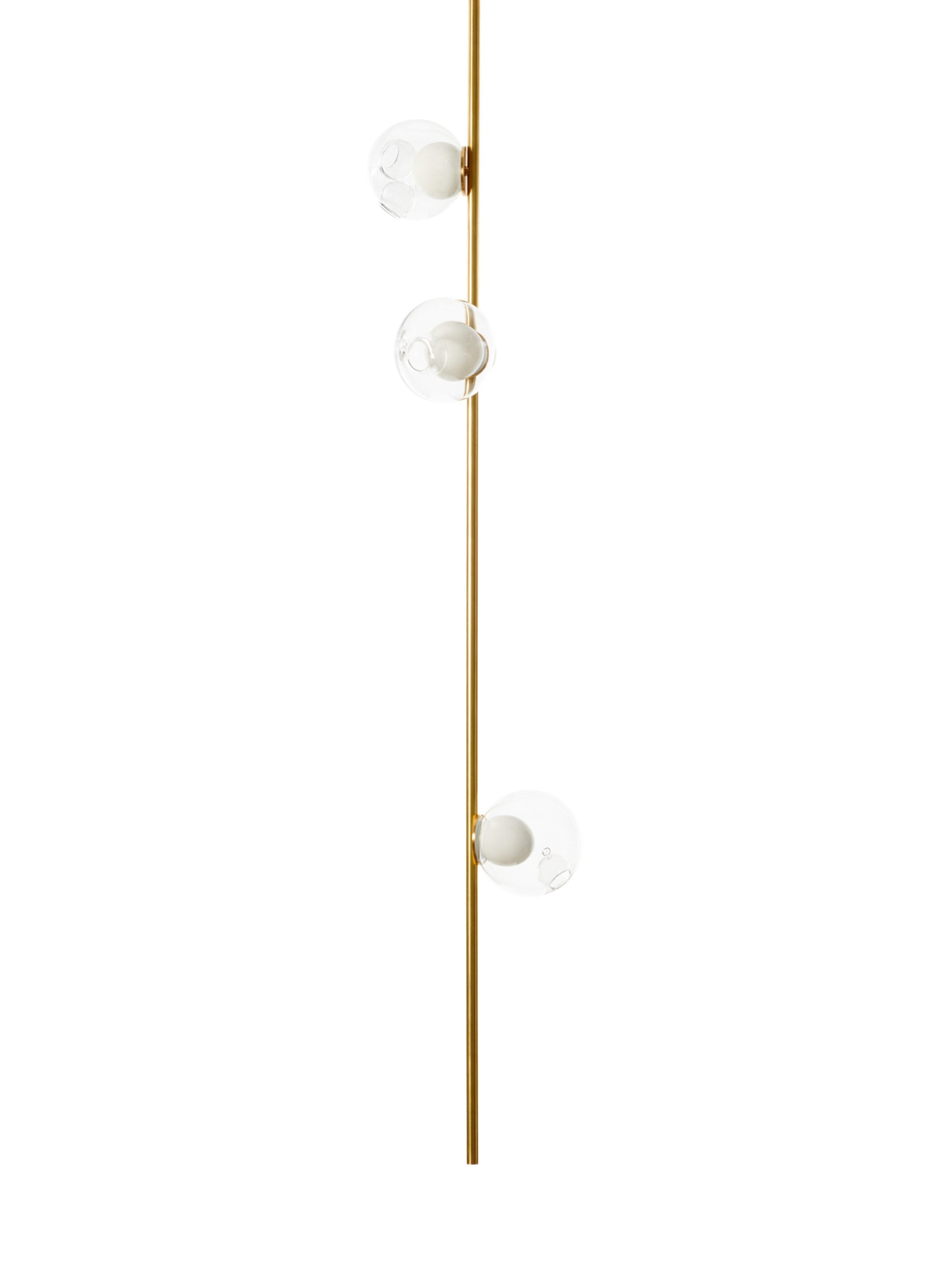 Ceiling Lamp 28.3 Ceiling Long Clear | Brass Stem