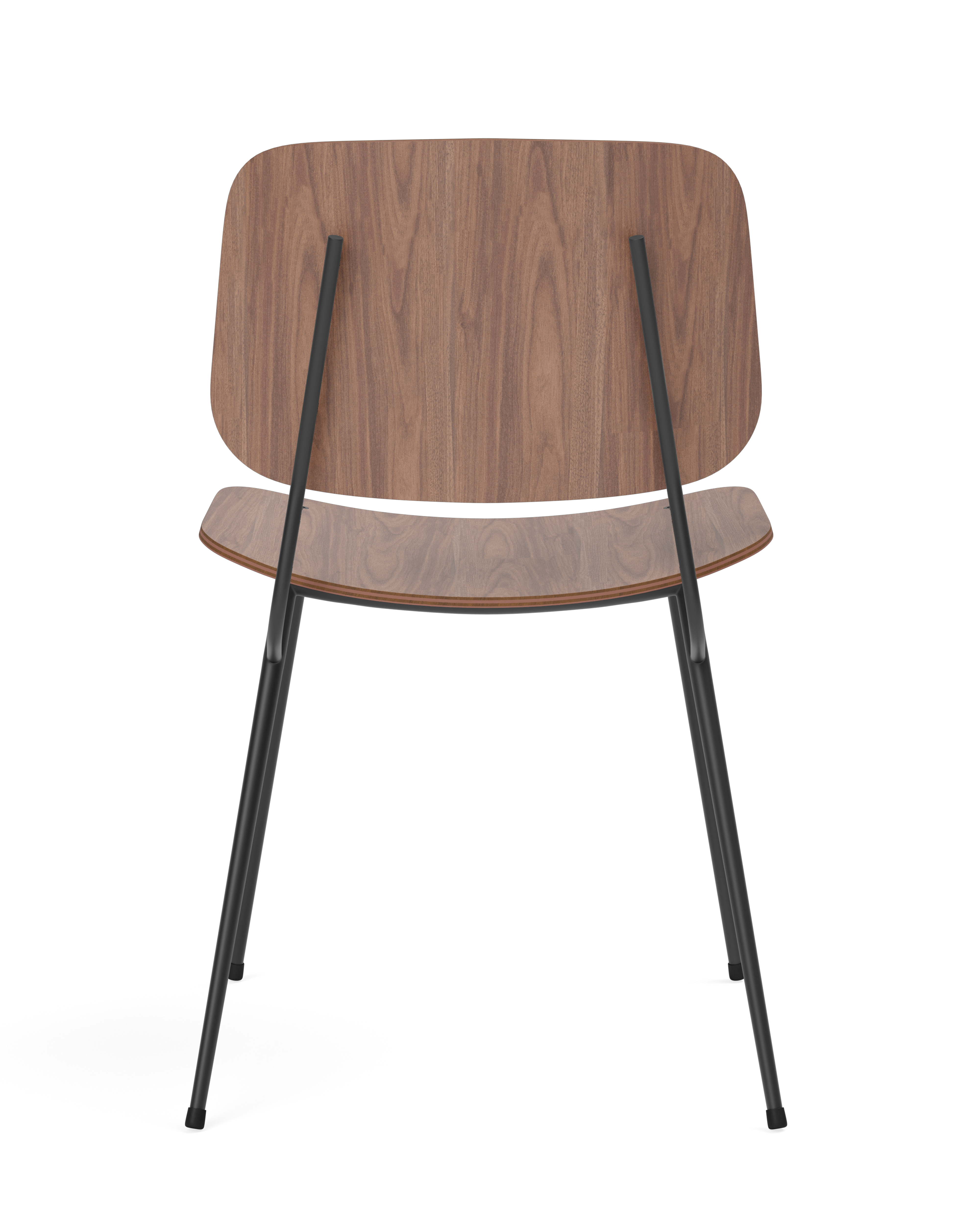 Silla de comedor Søborg con base de metal