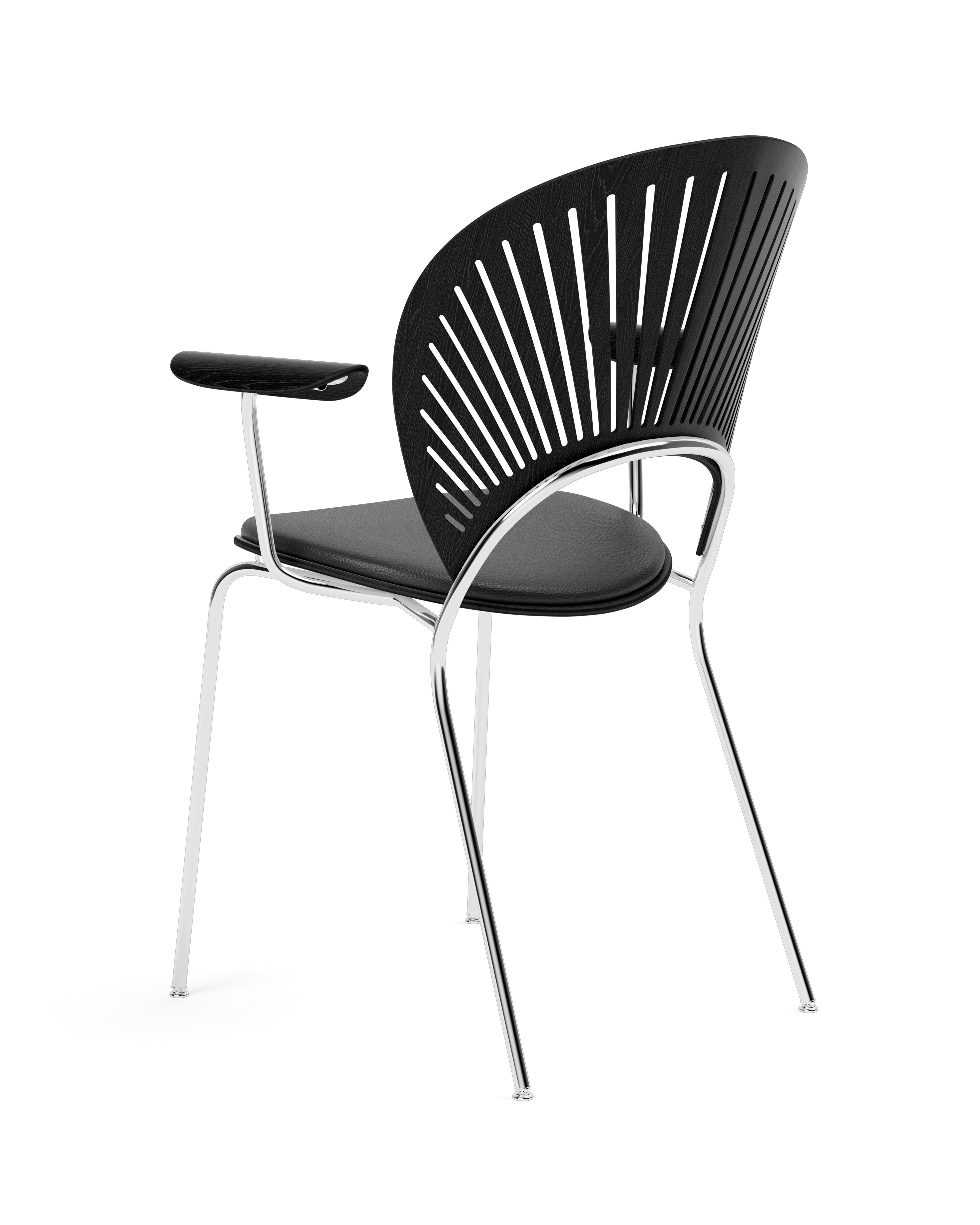 Trinidad chair with arms and upholstered seat