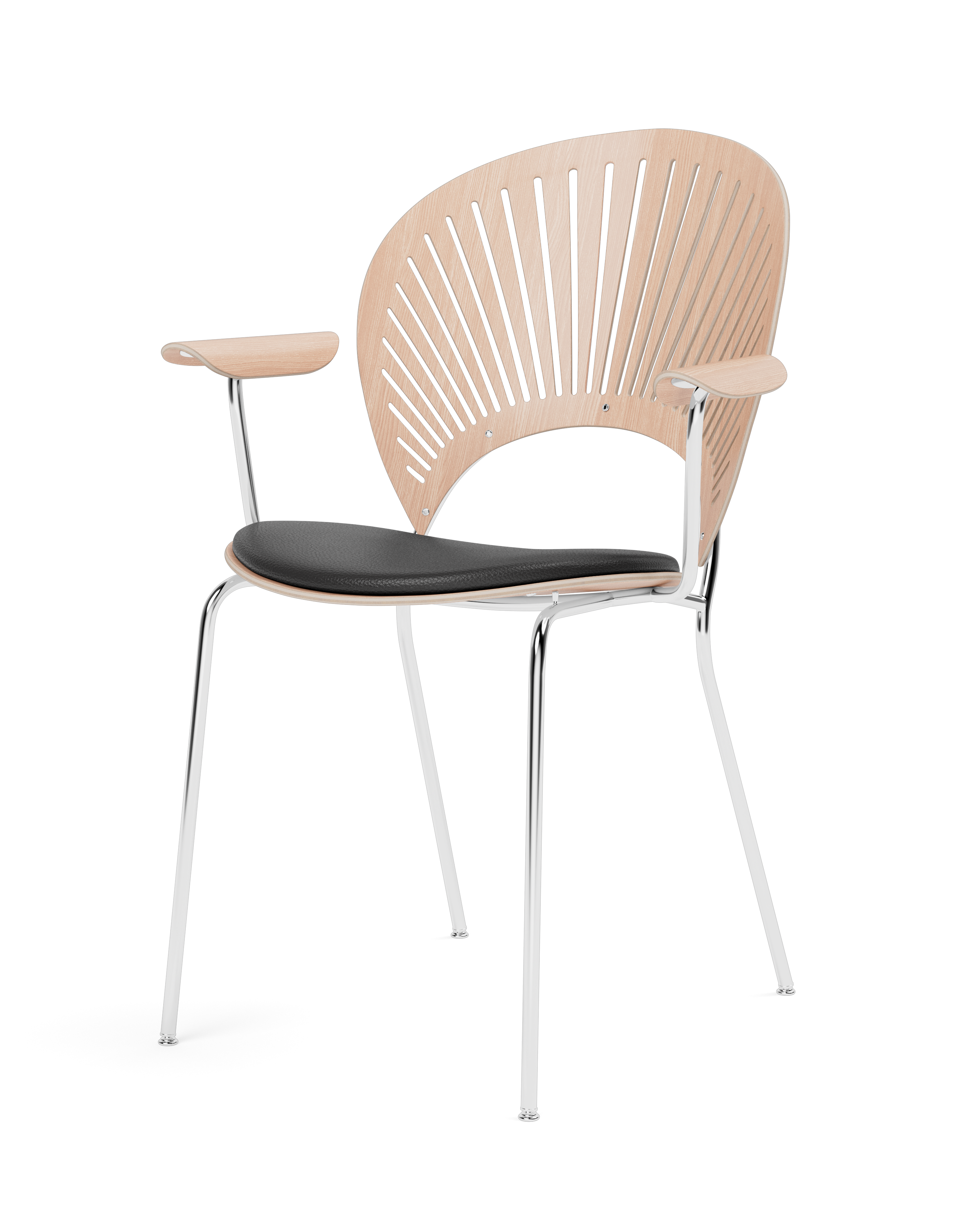 Trinidad chair with arms and upholstered seat