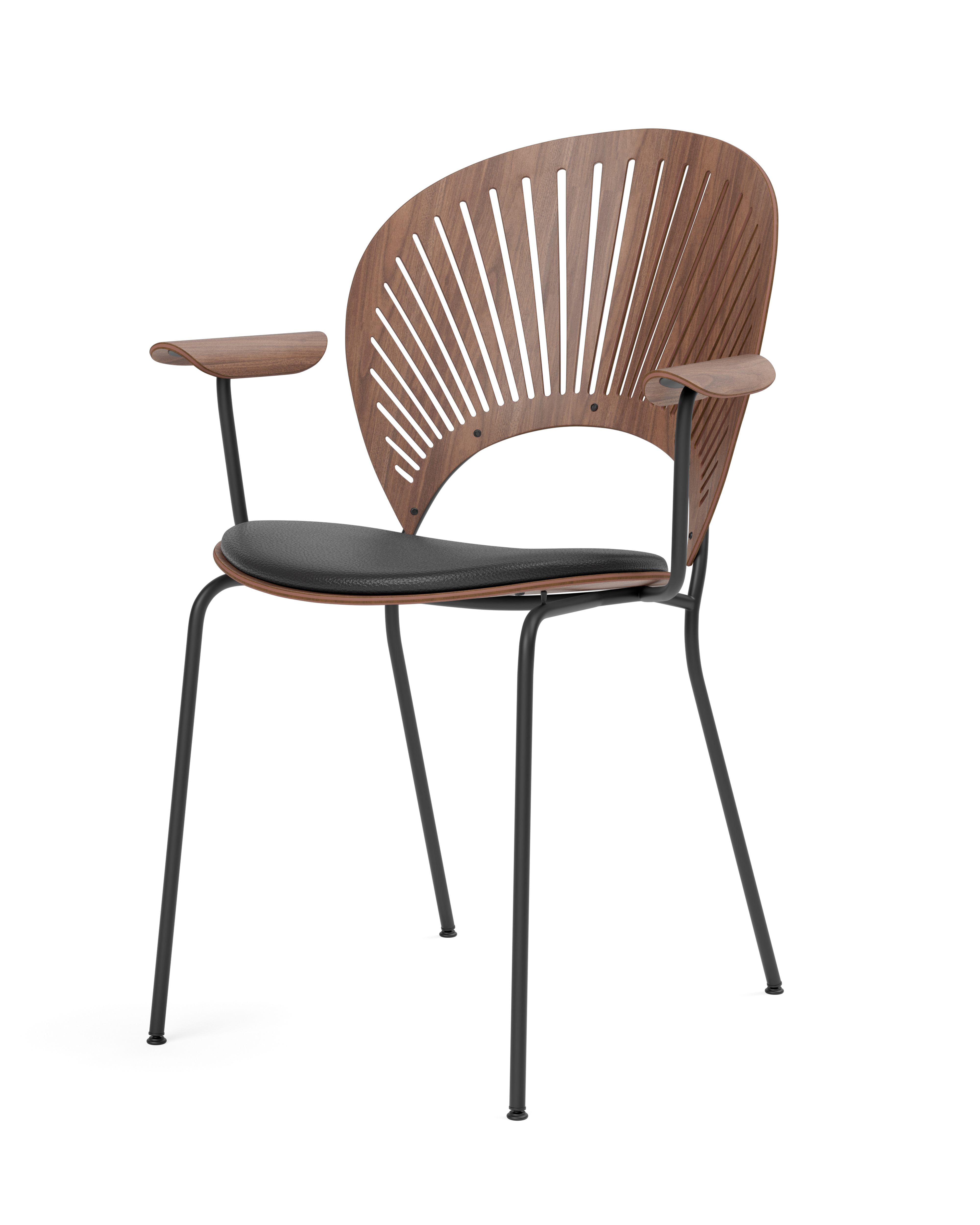 Trinidad chair with arms and upholstered seat