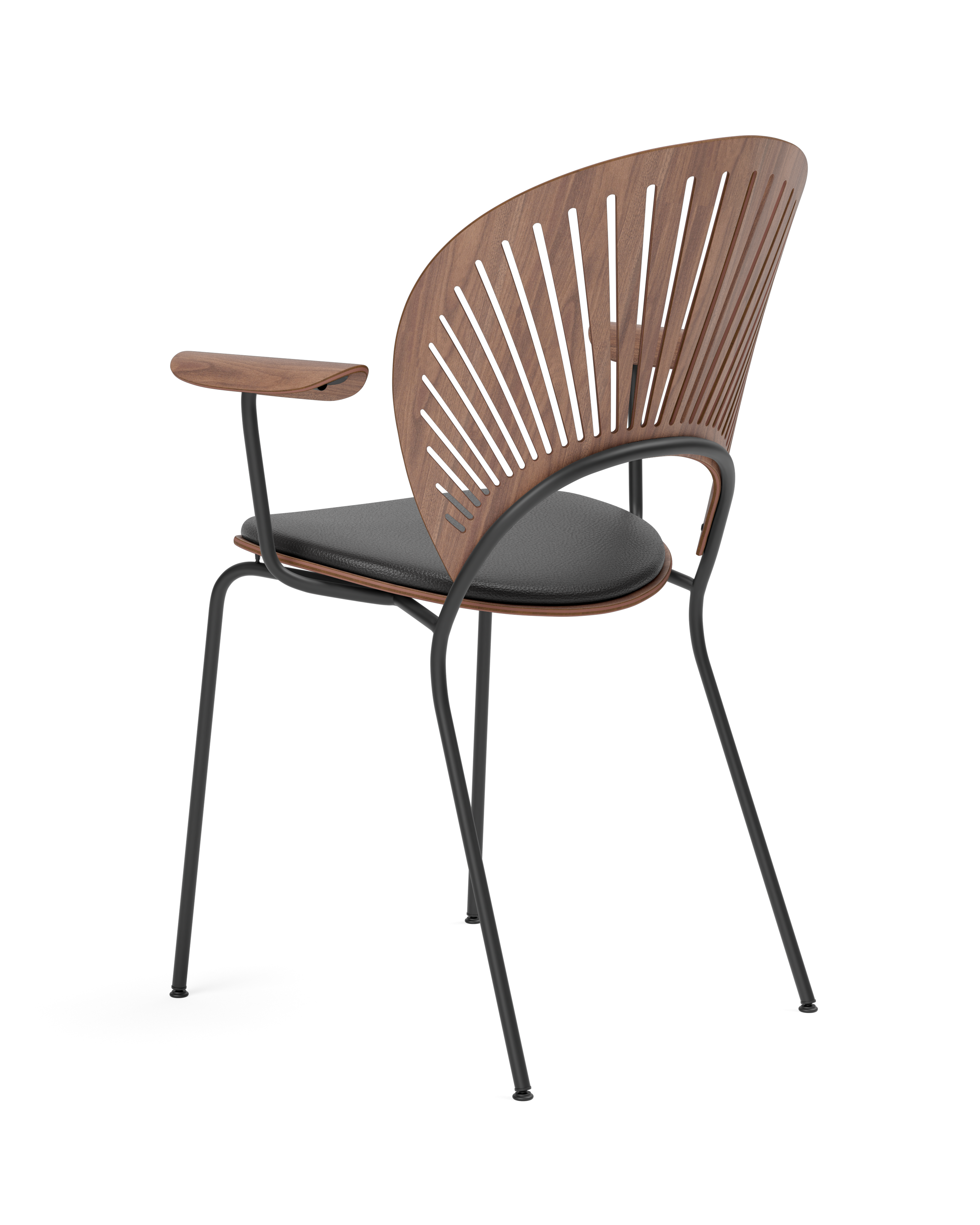 Trinidad chair with arms and upholstered seat