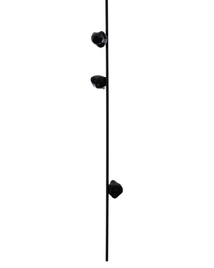 Ceiling lamp 57.3 Ceiling Long Grey | Black Stem