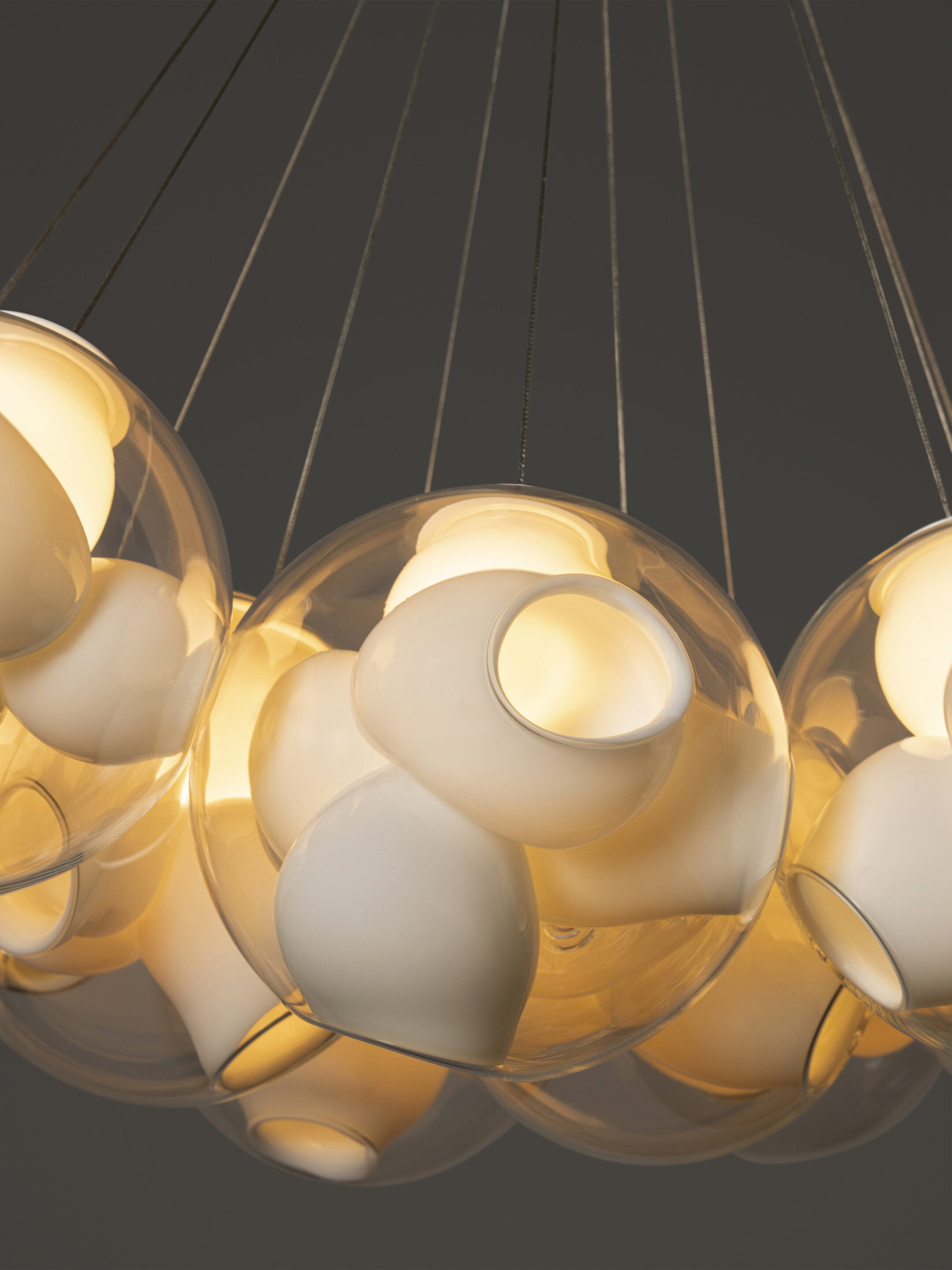 38.19V Cluster Ceiling Light | White Canopy