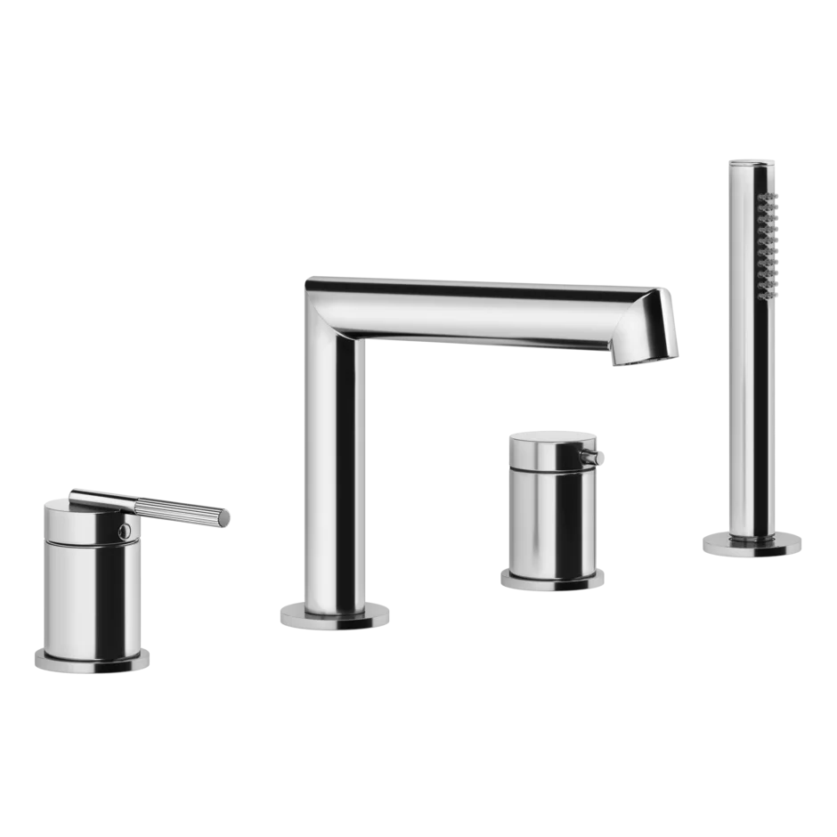 Single-lever bathtub faucet with diverter | Ingranaggio Collection