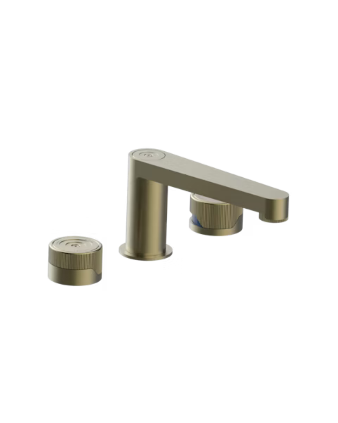 Grifo mezclador de lavabo de 3 orificios con desagüe Zoom