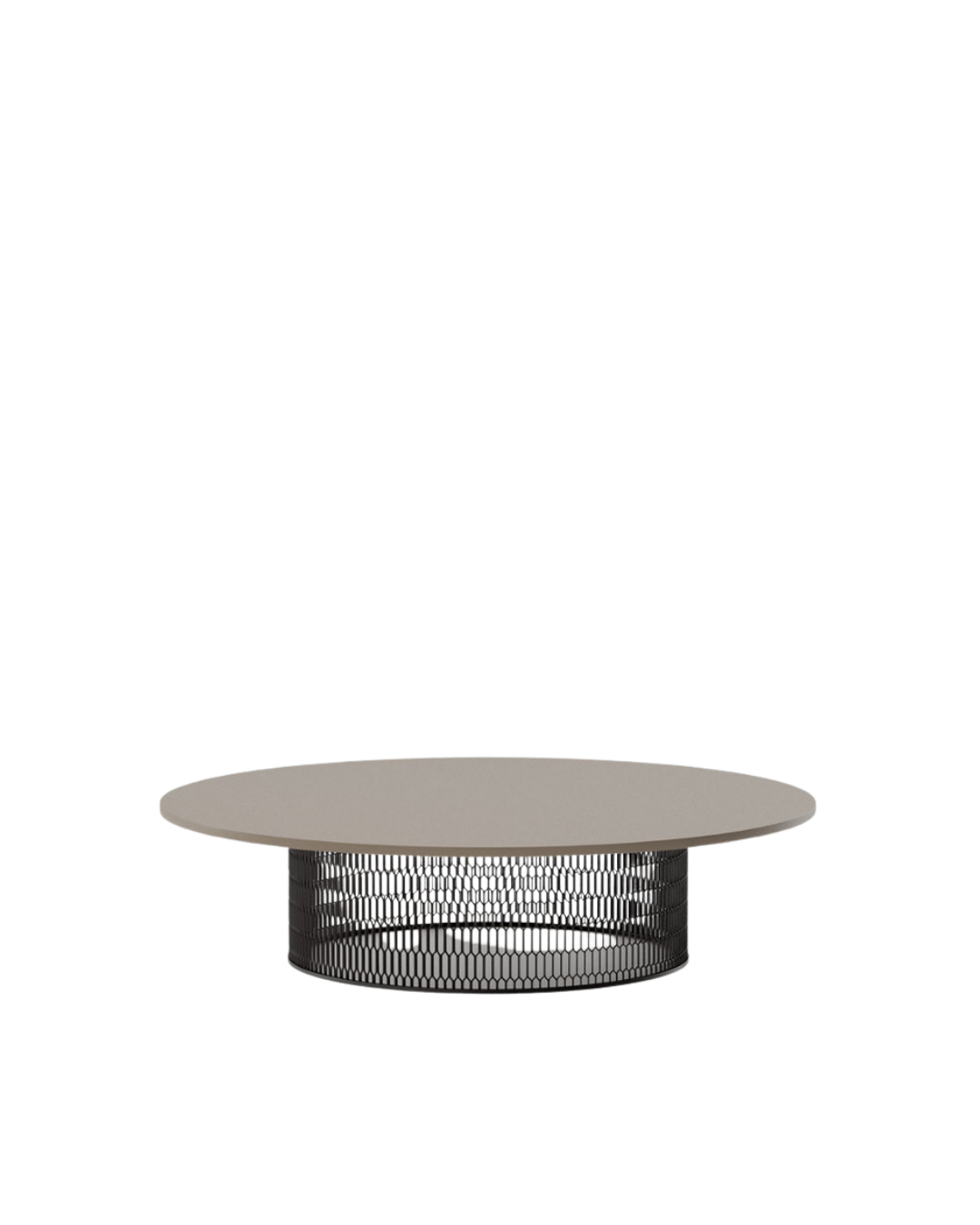 Mesa de centro Mesh D135 | Superficie aluminio 06C | Base 01C