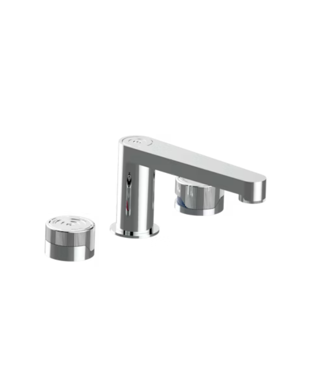 Grifo mezclador de lavabo de 3 orificios con desagüe Zoom
