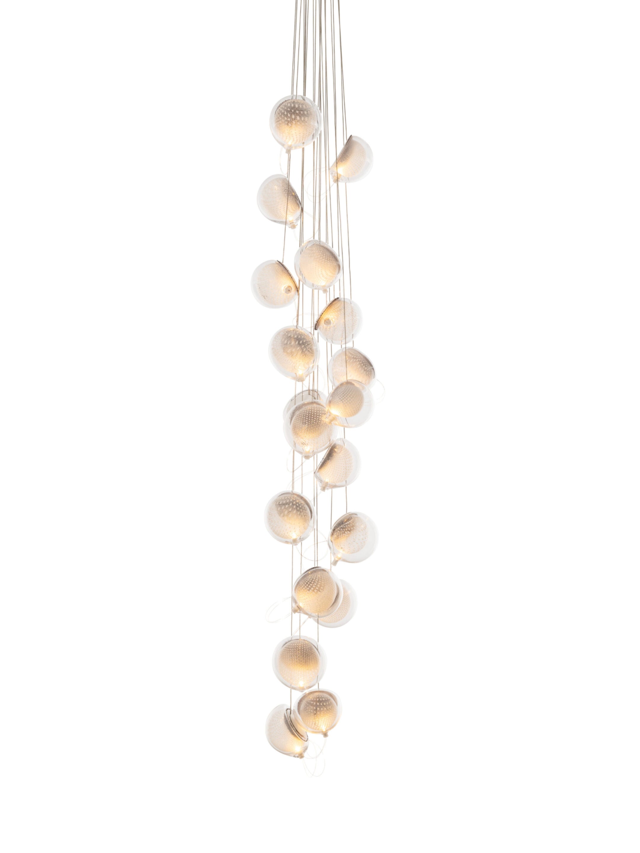 76.19 Cluster Column Ceiling Lamp | Clear