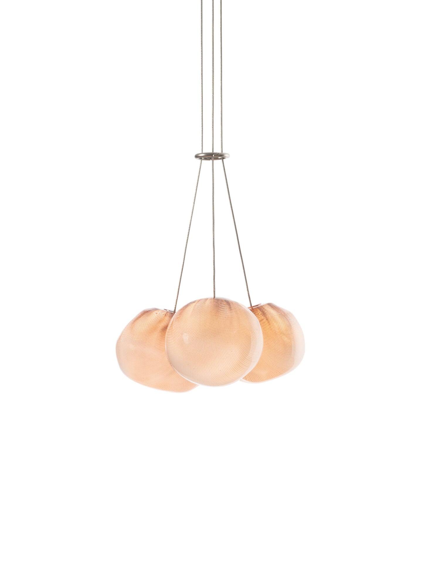 Lámpara de techo 84.3 Cluster | Brushed nickel round canopy