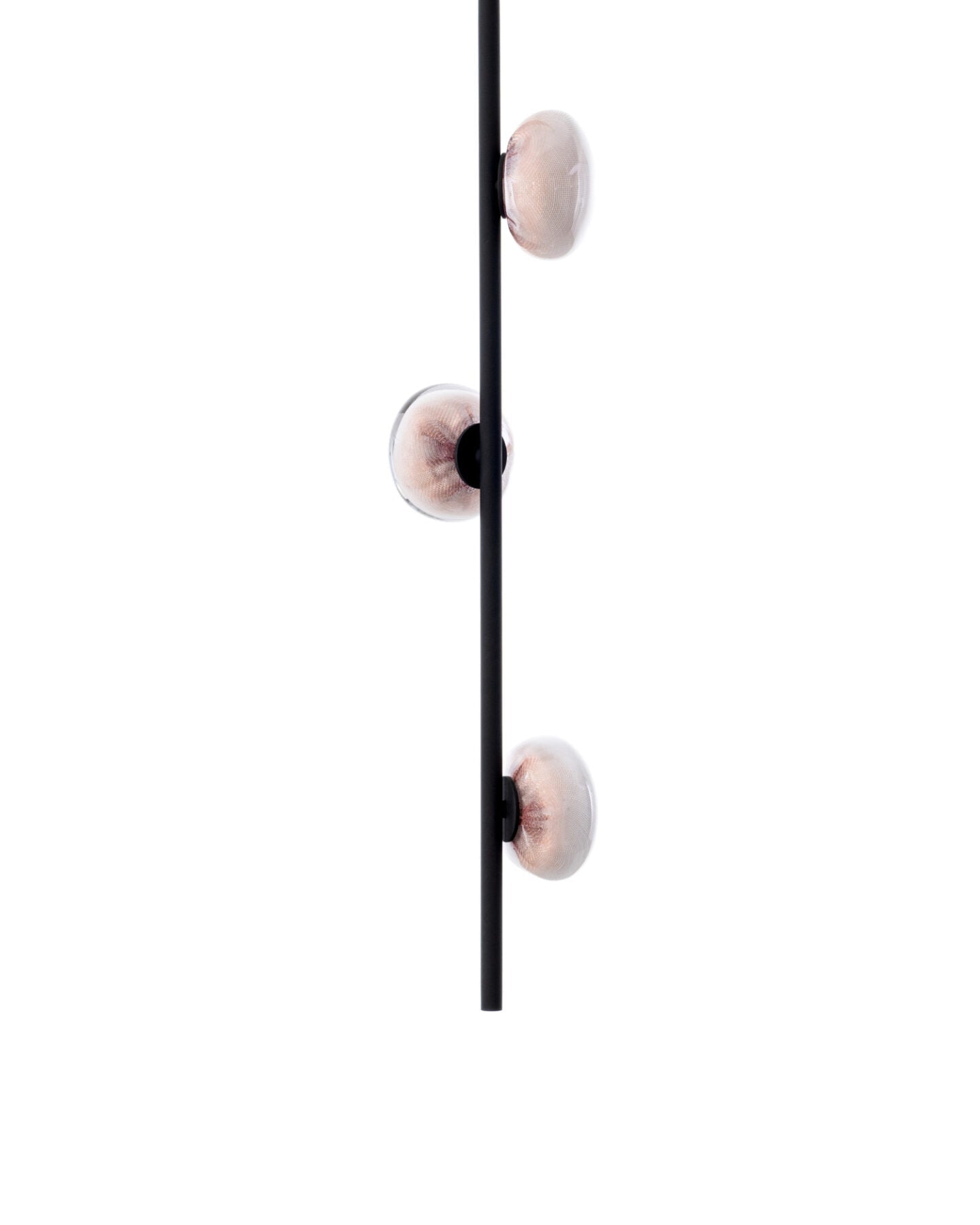 84.3V Stem Ceiling Mounted Short Ceiling Light | Black