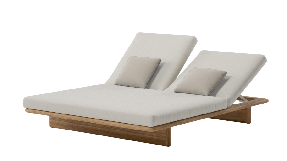 Mesh Double Outdoor Lounger | 03L Snowcap Terrain Elements