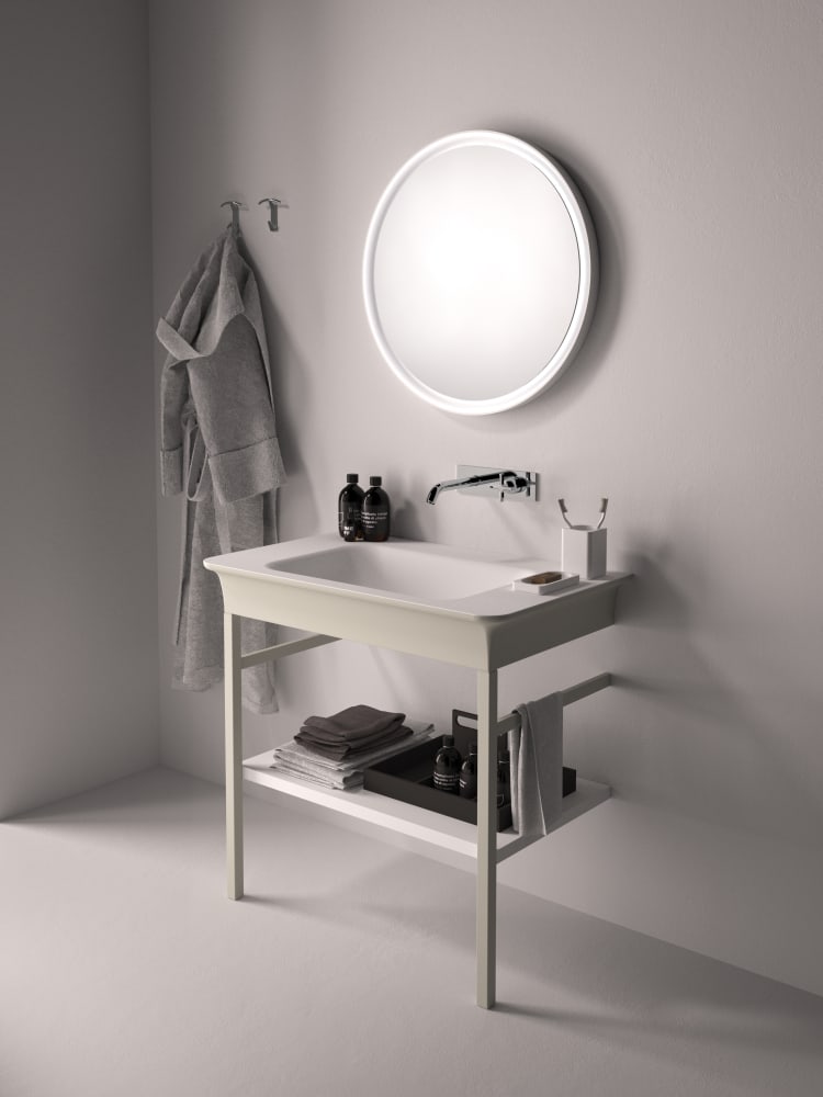 Novecento XL wall-hung washbasin without tap hole