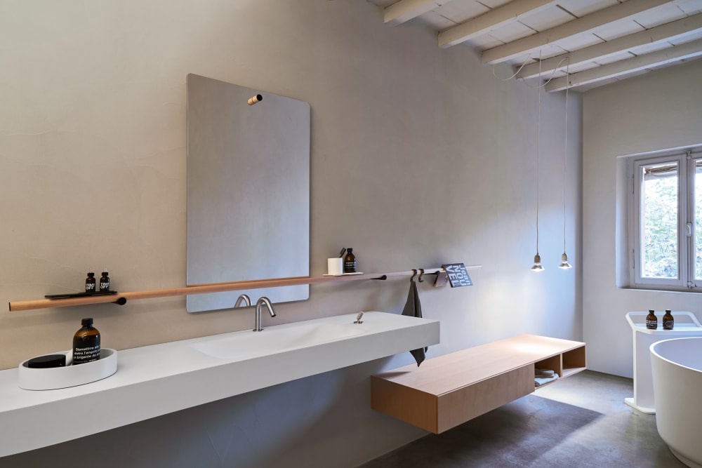 Flat XL countertop with integrated sink Ottocento 002