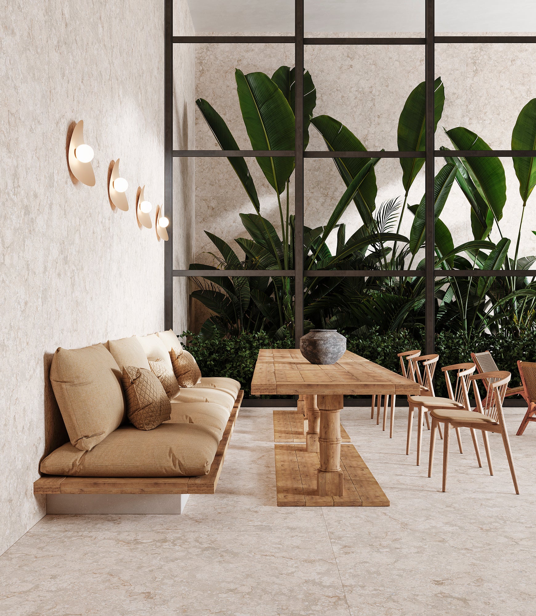 Atria porcelain flooring