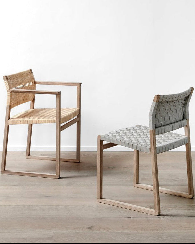 BM61 Linen Webbing Dining Chair