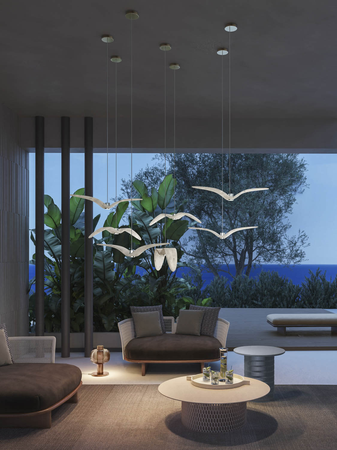 Night Birds Interior Ceiling Lamp