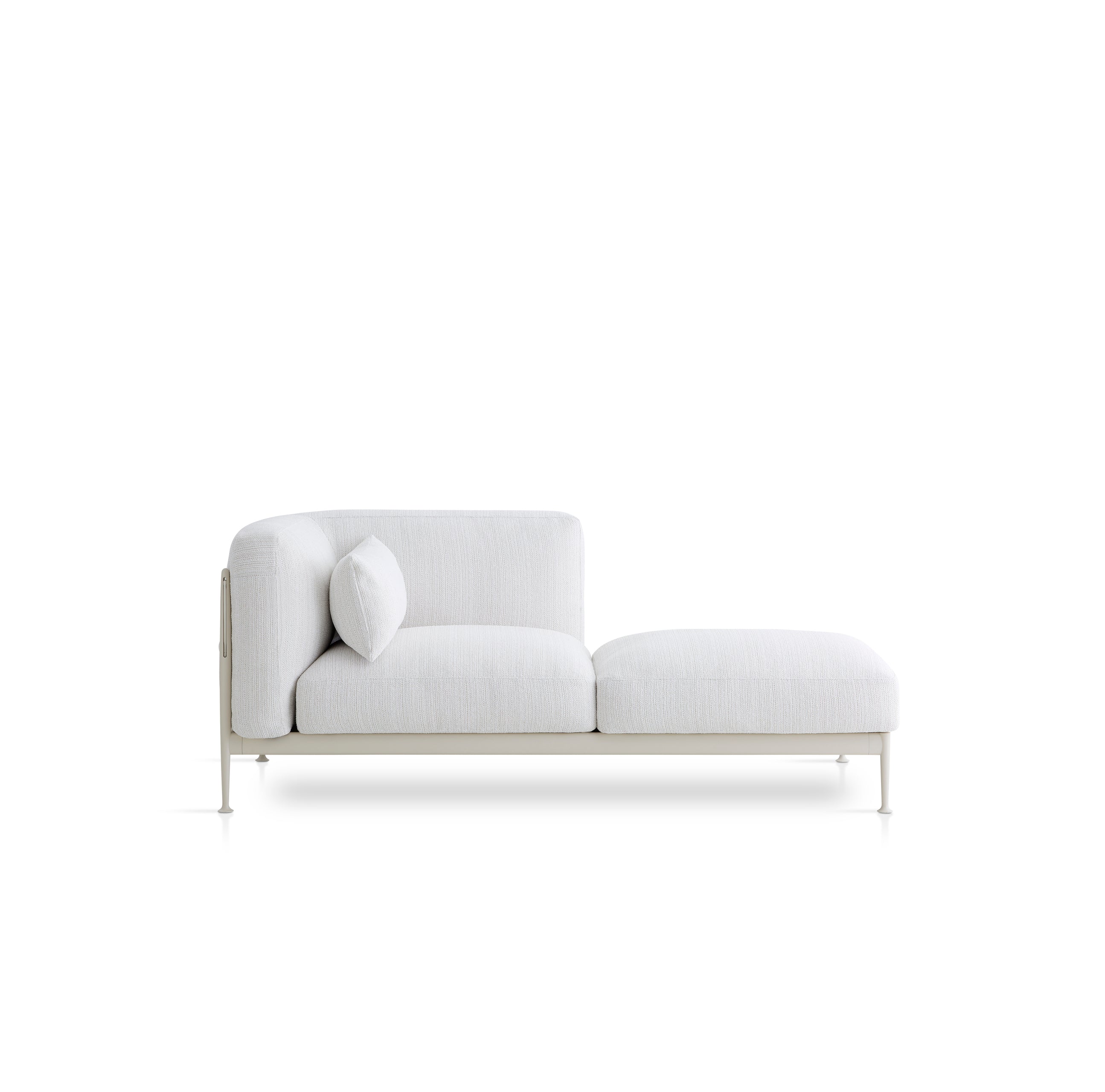 Obi outdoor sofa with right chaise longue module
