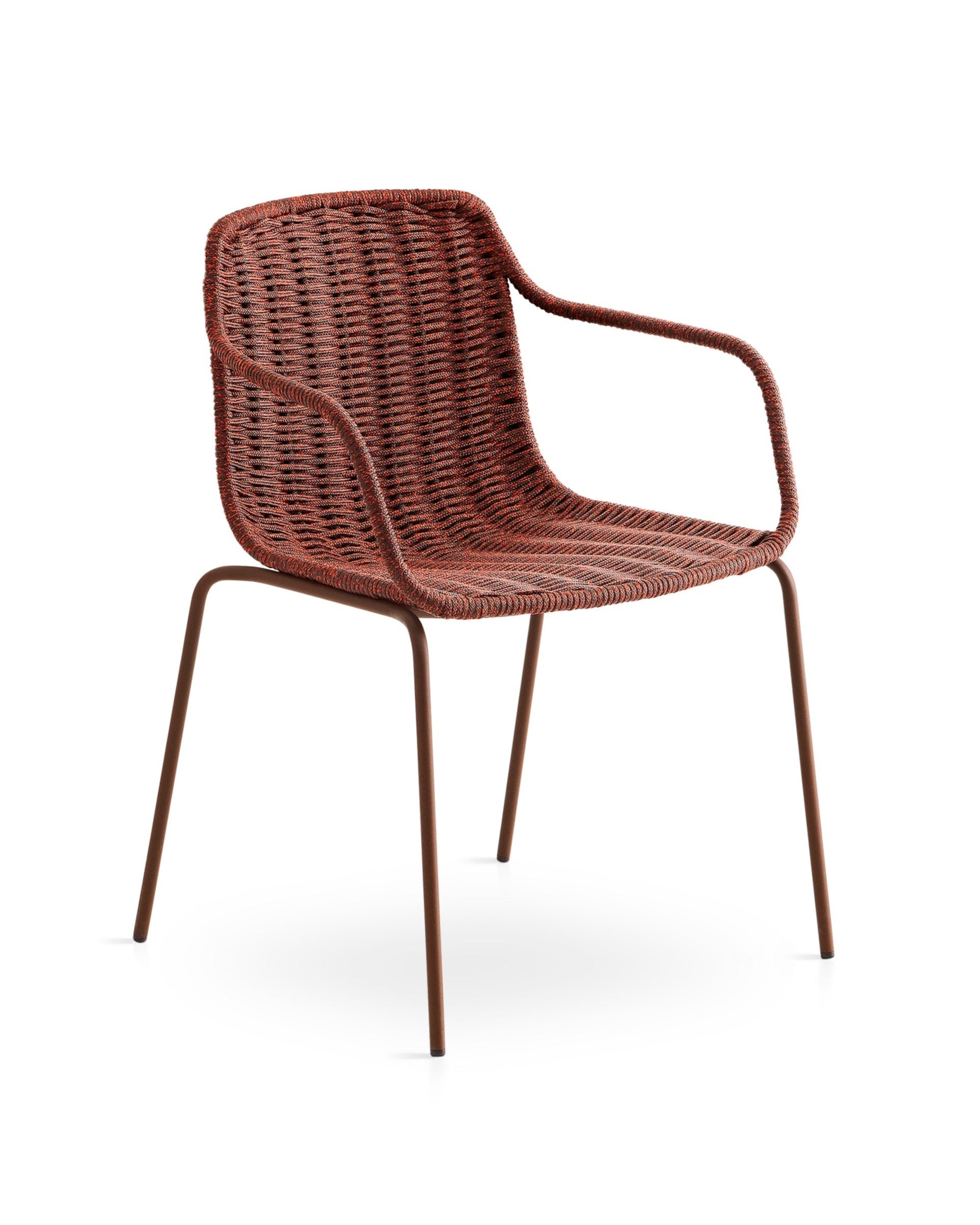 Lapala outdoor dining chair with armrests